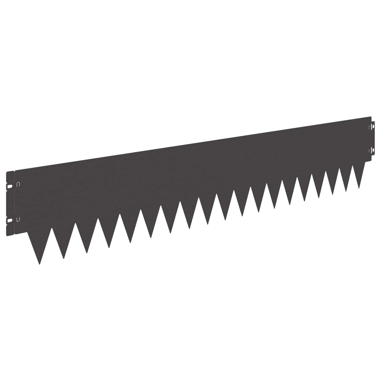 Rasenkante 20 stk. 103 x 20 cm Stahl Schwarz