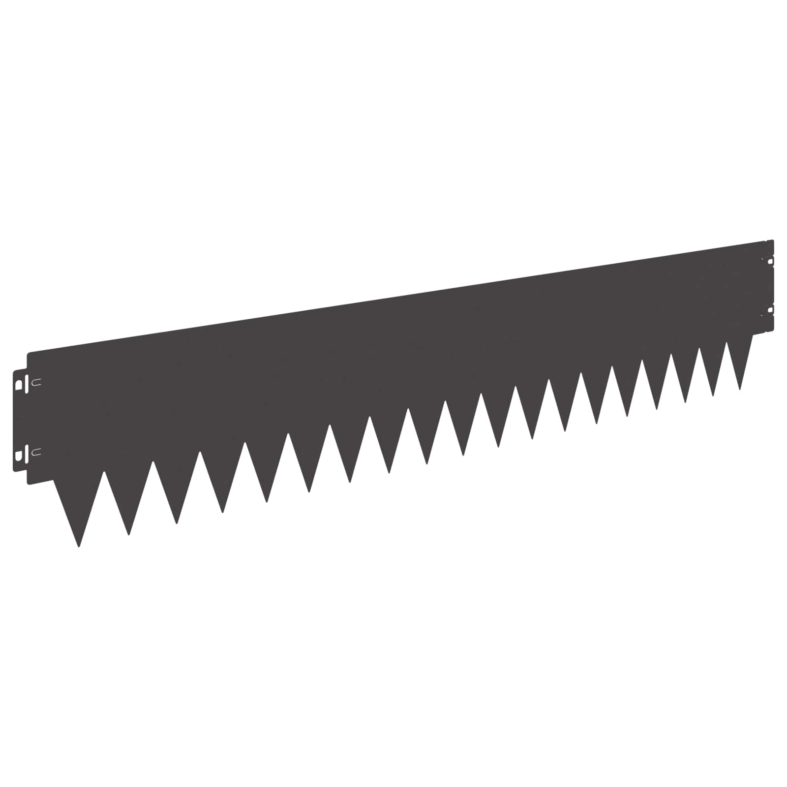 Rasenkante 30 stk. 103 x 20 cm Stahl Schwarz
