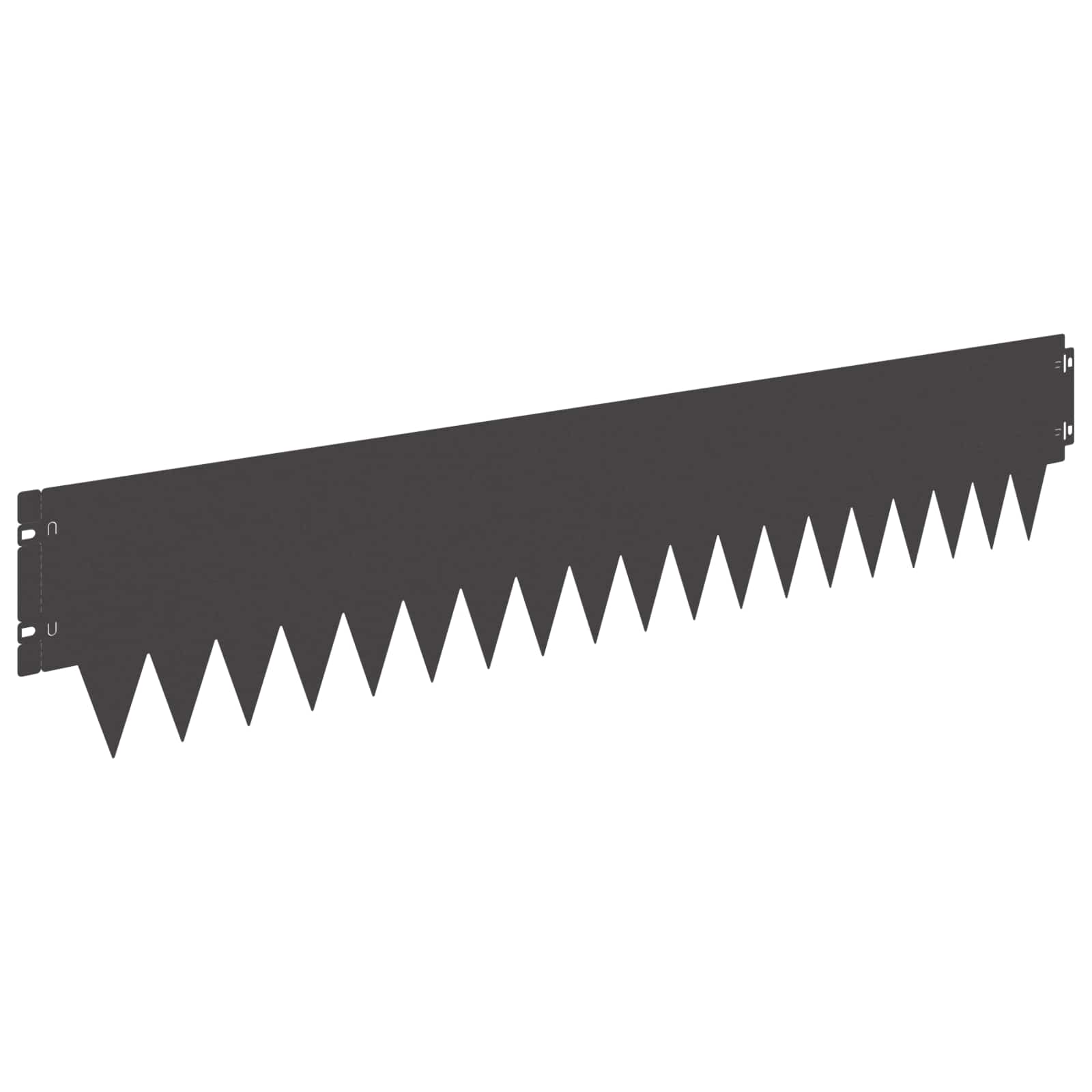 Rasenkante 30 stk. 103 x 20 cm Stahl Schwarz