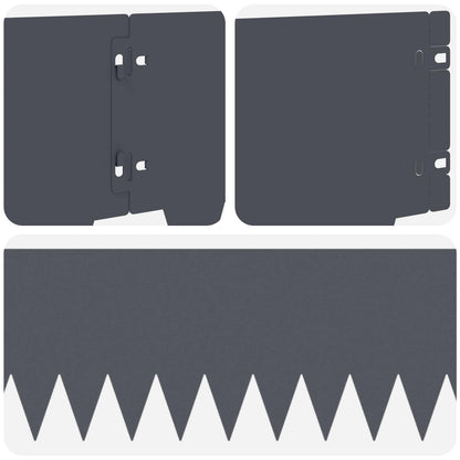 Rasenkante 30 stk. 103 x 20 cm Stahl Anthrazit