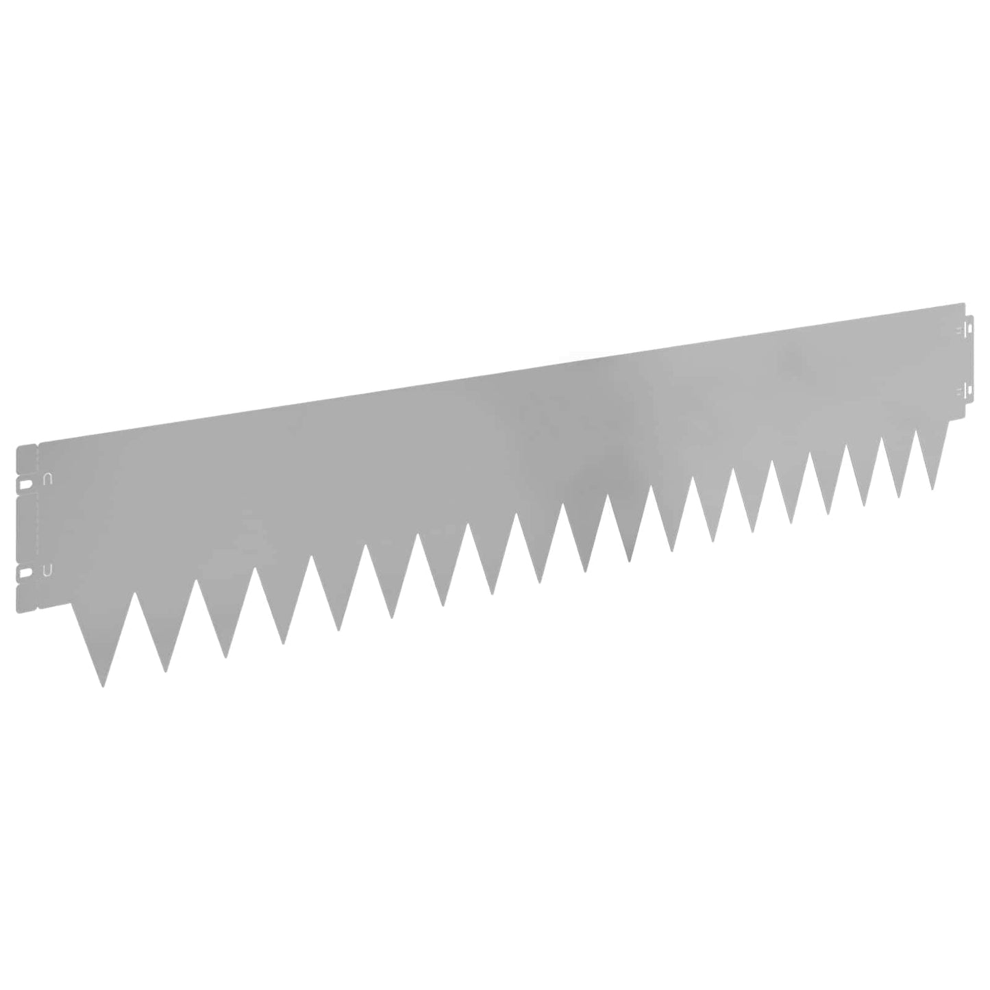 Rasenkante 10 stk. 103 x 20 cm Stahl Silber