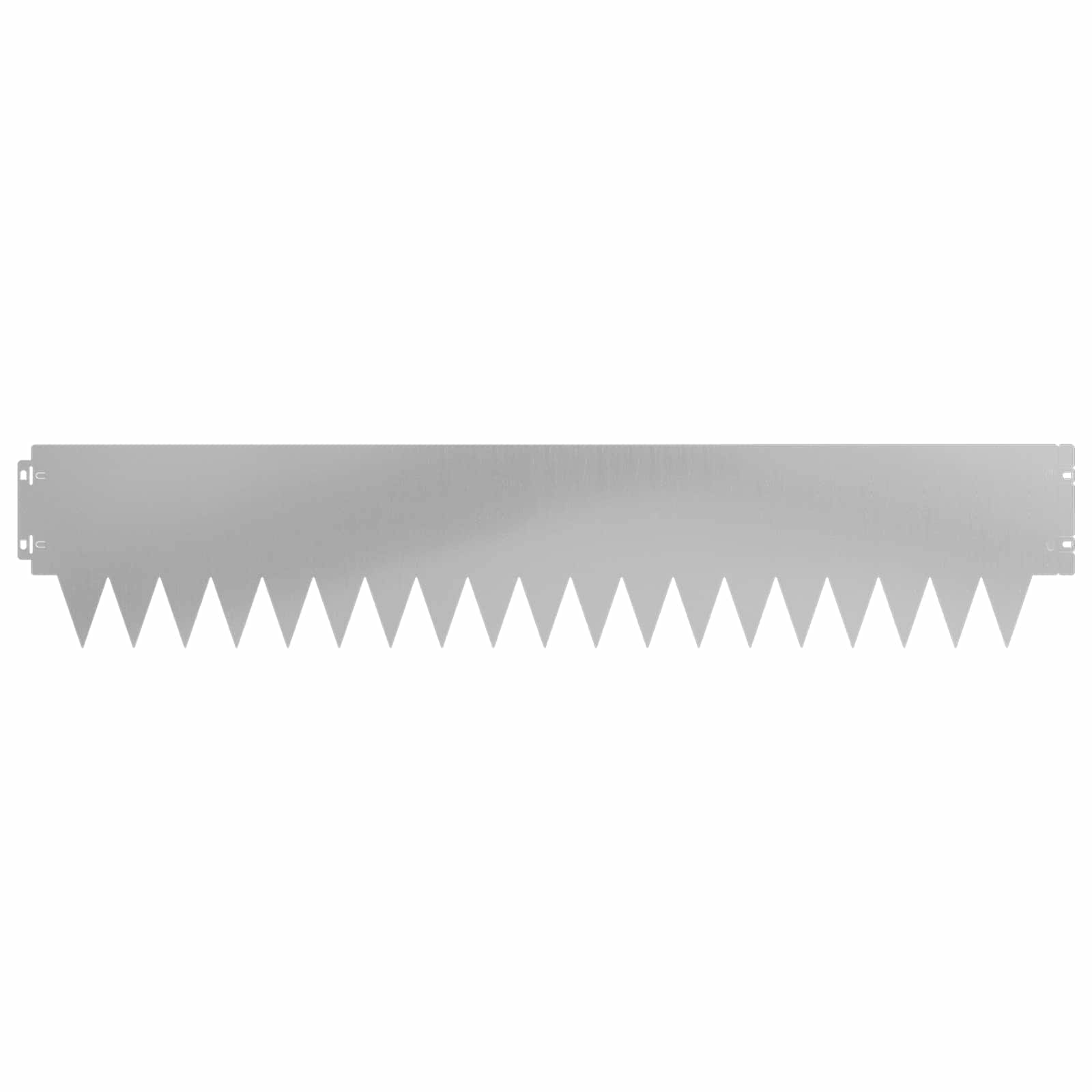 Rasenkante 20 stk. 103 x 20 cm Stahl Silber