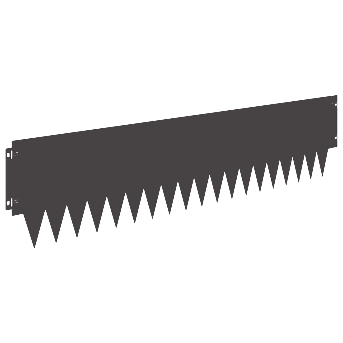 Rasenkante 30 stk. 103 x 25 cm Stahl Schwarz