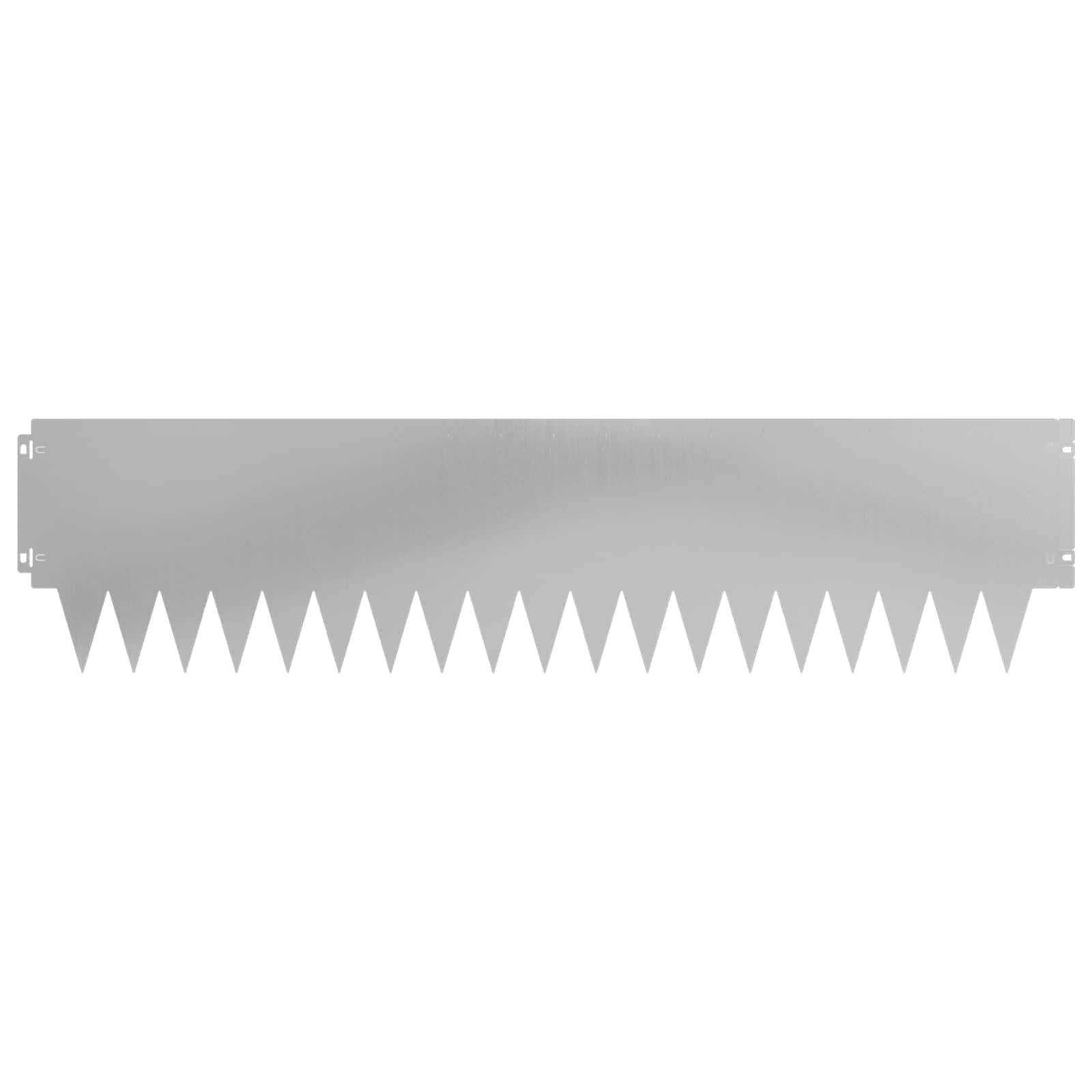 Rasenkante 20 stk. 103 x 25 cm Stahl Silber