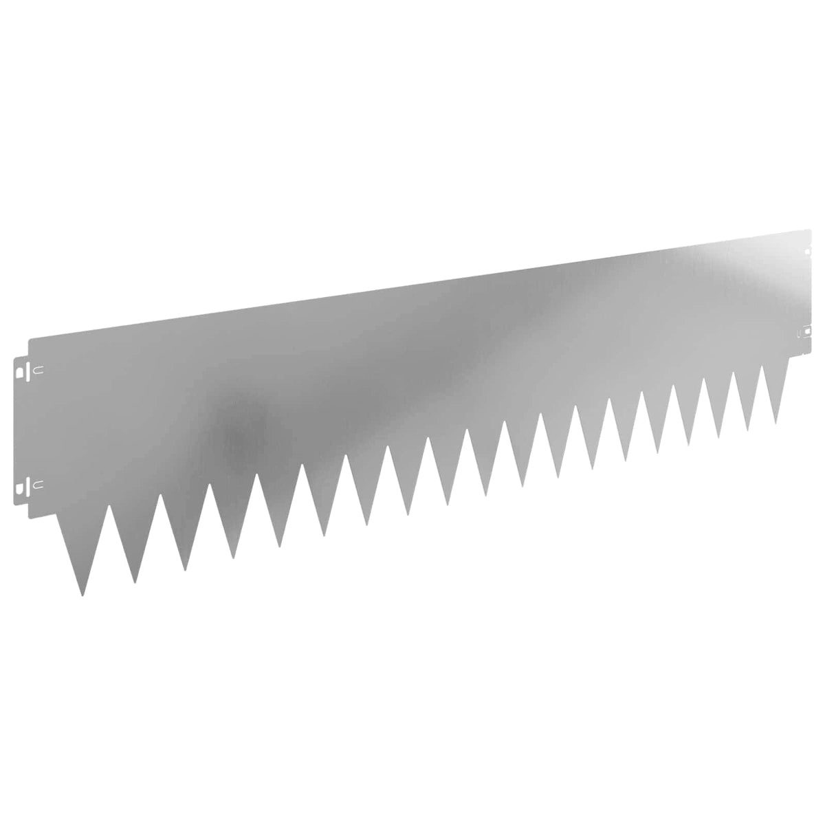 Rasenkante 30 stk. 103 x 25 cm Stahl Silber