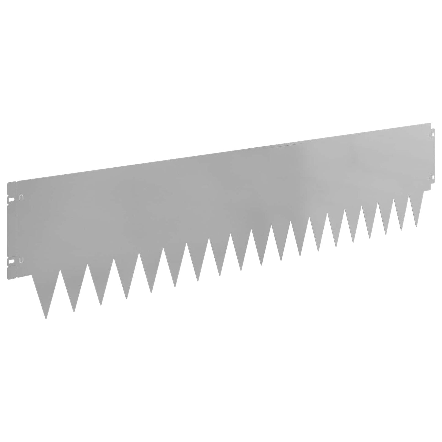 Rasenkante 30 stk. 103 x 25 cm Stahl Silber