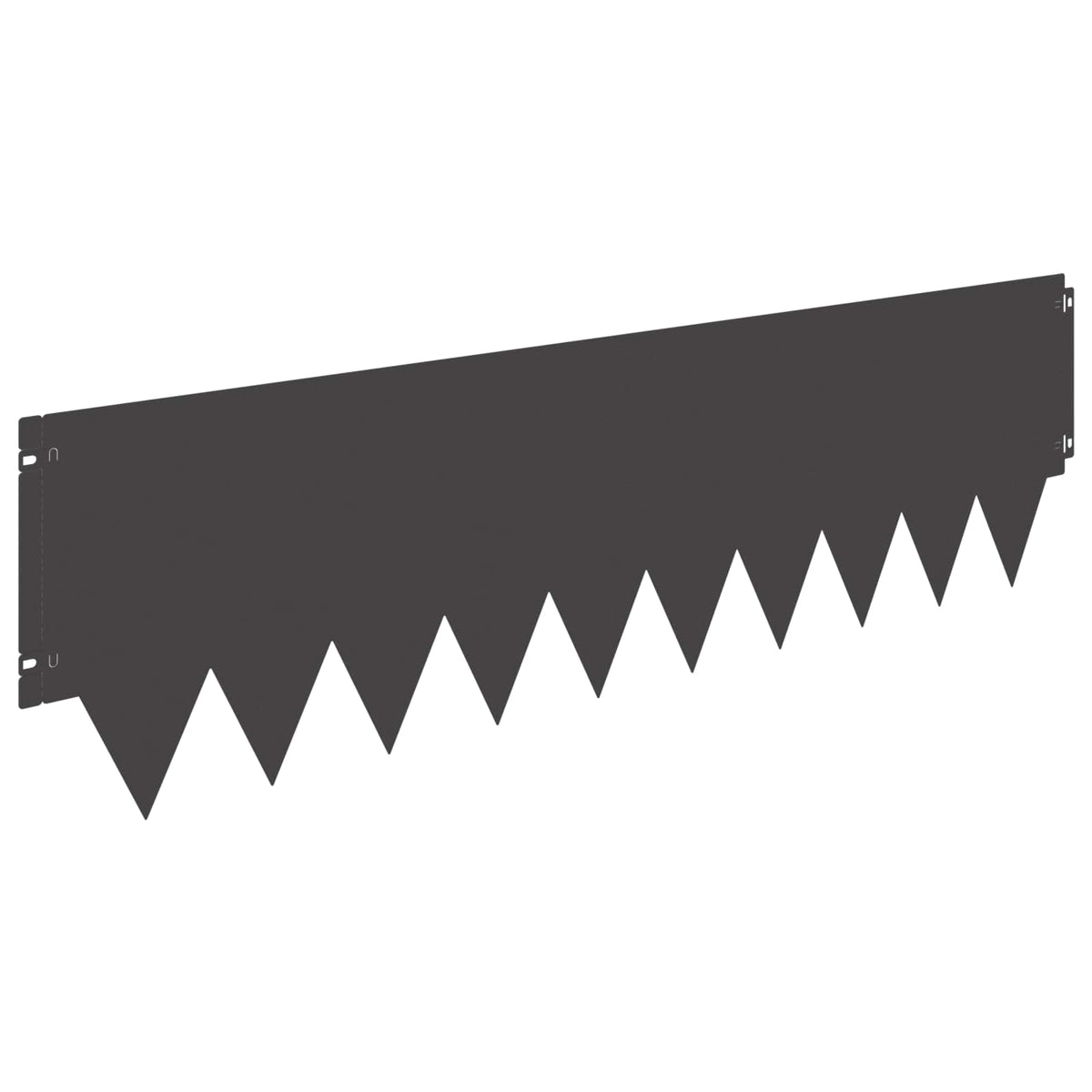 Rasenkante 20 stk. 103x30cm Stahl Schwarz
