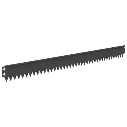 Rasenkante 30 stk. 103 x 10 cm Stahl Schwarz