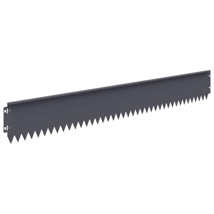 Rasenkante 30 stk. 103 x 15 cm Stahl Anthrazit