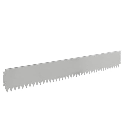Rasenkante 30 stk. 103 x 15 cm Stahl Silber