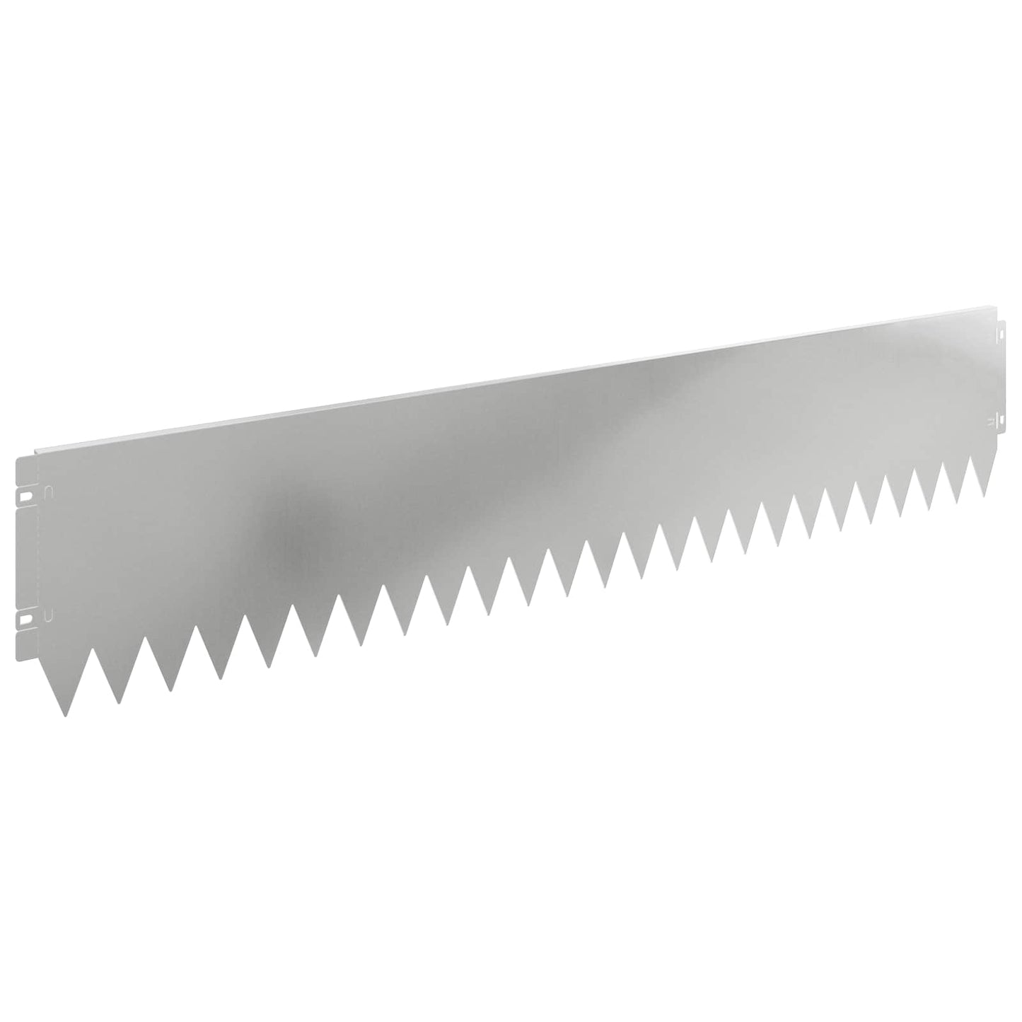 Rasenkante 10 stk. 103 x 20 cm Stahl Silber