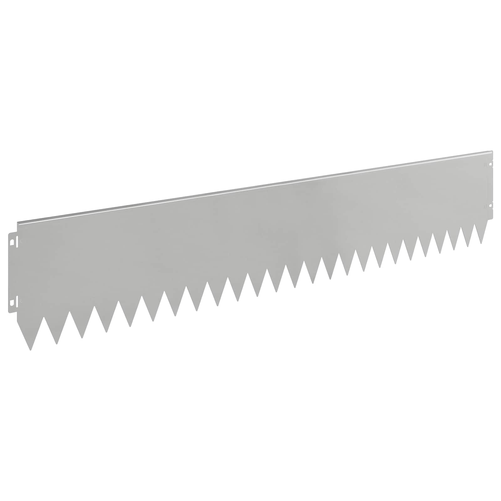 Rasenkante 10 stk. 103 x 20 cm Stahl Silber