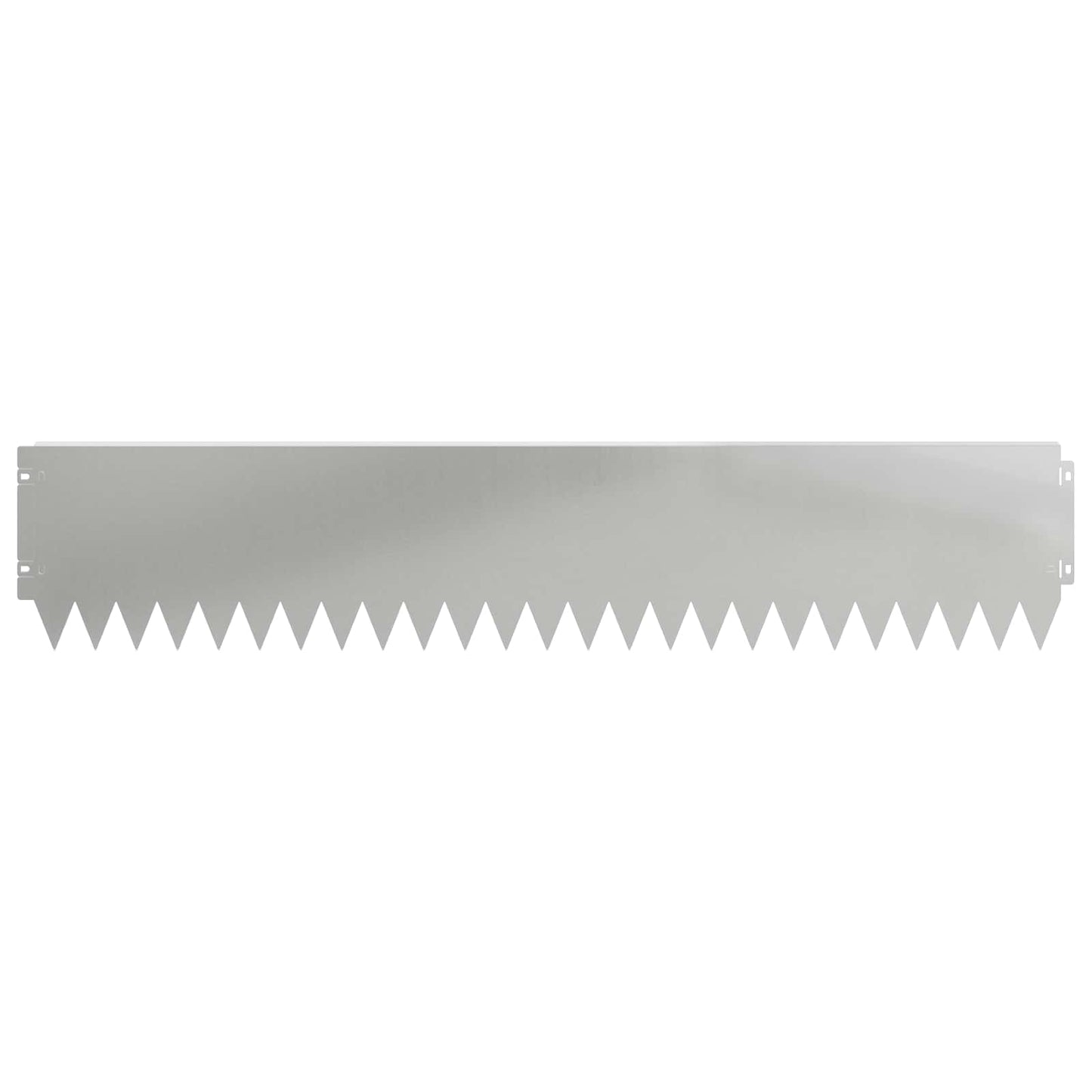 Rasenkante 10 stk. 103 x 20 cm Stahl Silber