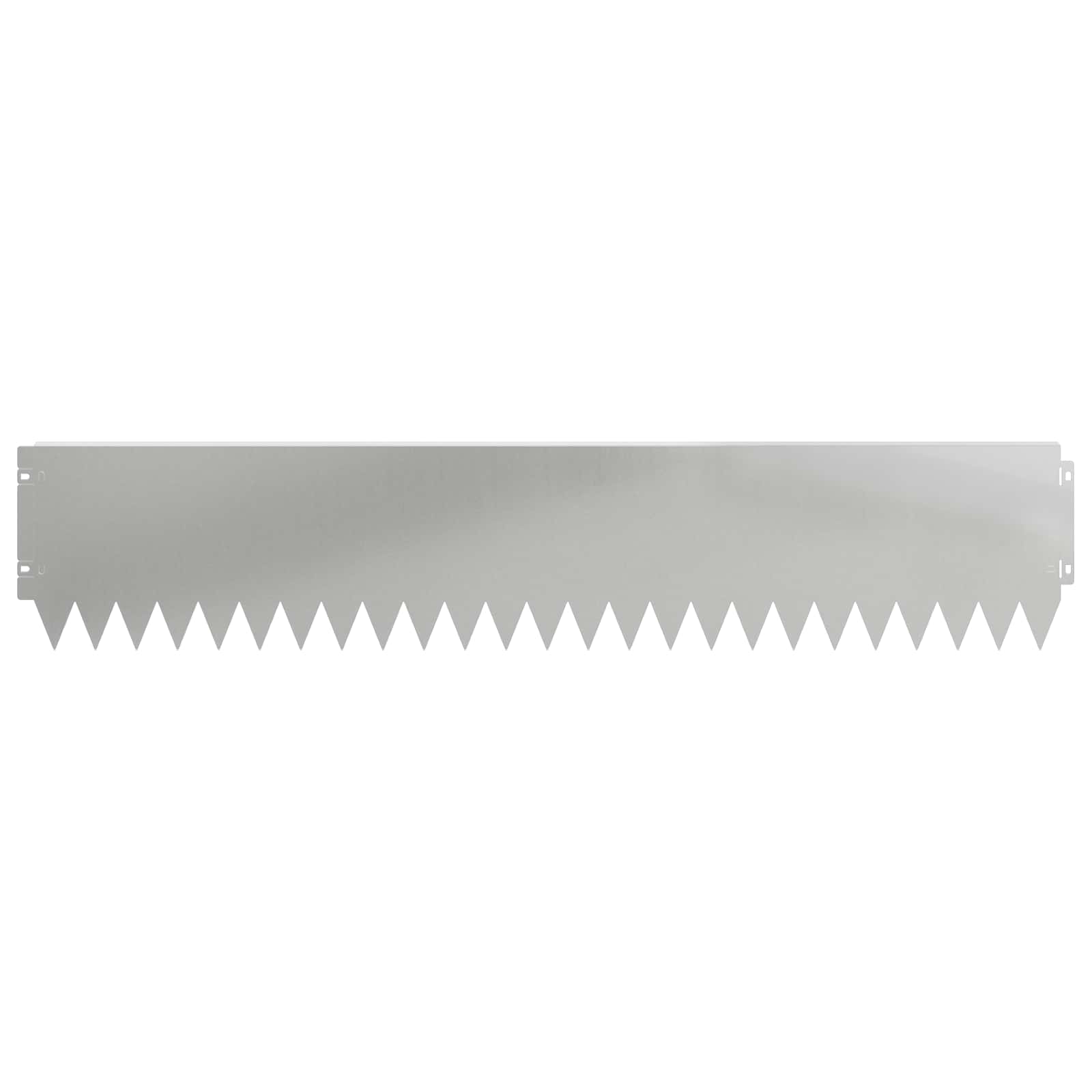 Rasenkante 10 stk. 103 x 20 cm Stahl Silber