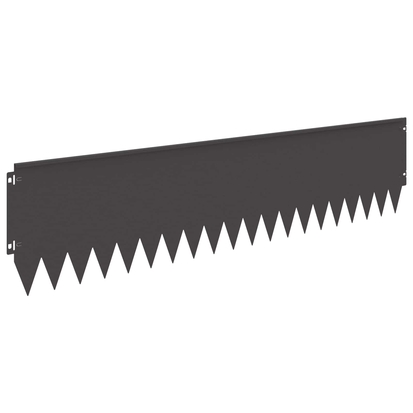 Rasenkante 10 stk. 103 x 25 cm Stahl Schwarz