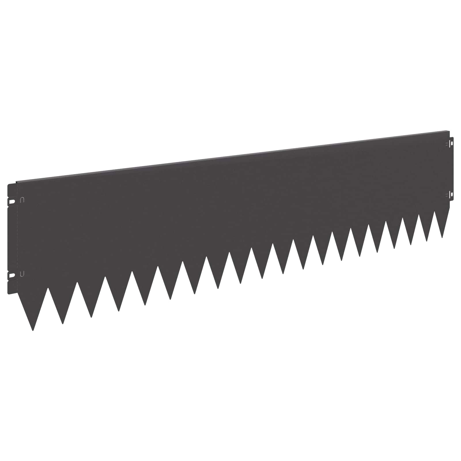Rasenkante 20 stk. 103 x 25 cm Stahl Schwarz