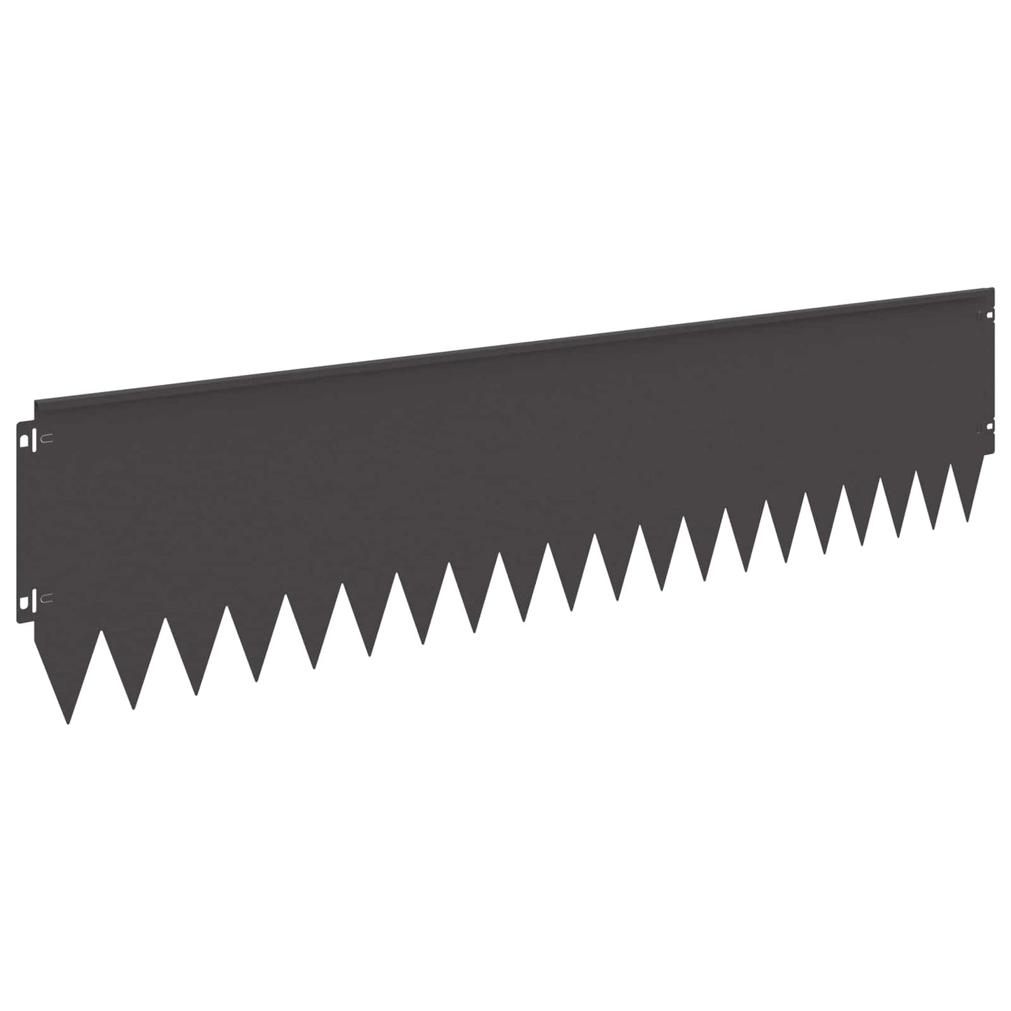 Rasenkante 20 stk. 103 x 25 cm Stahl Schwarz