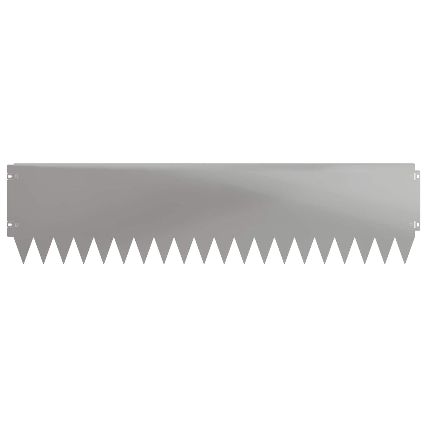 Rasenkante 10 stk. 103 x 25 cm Stahl Silber