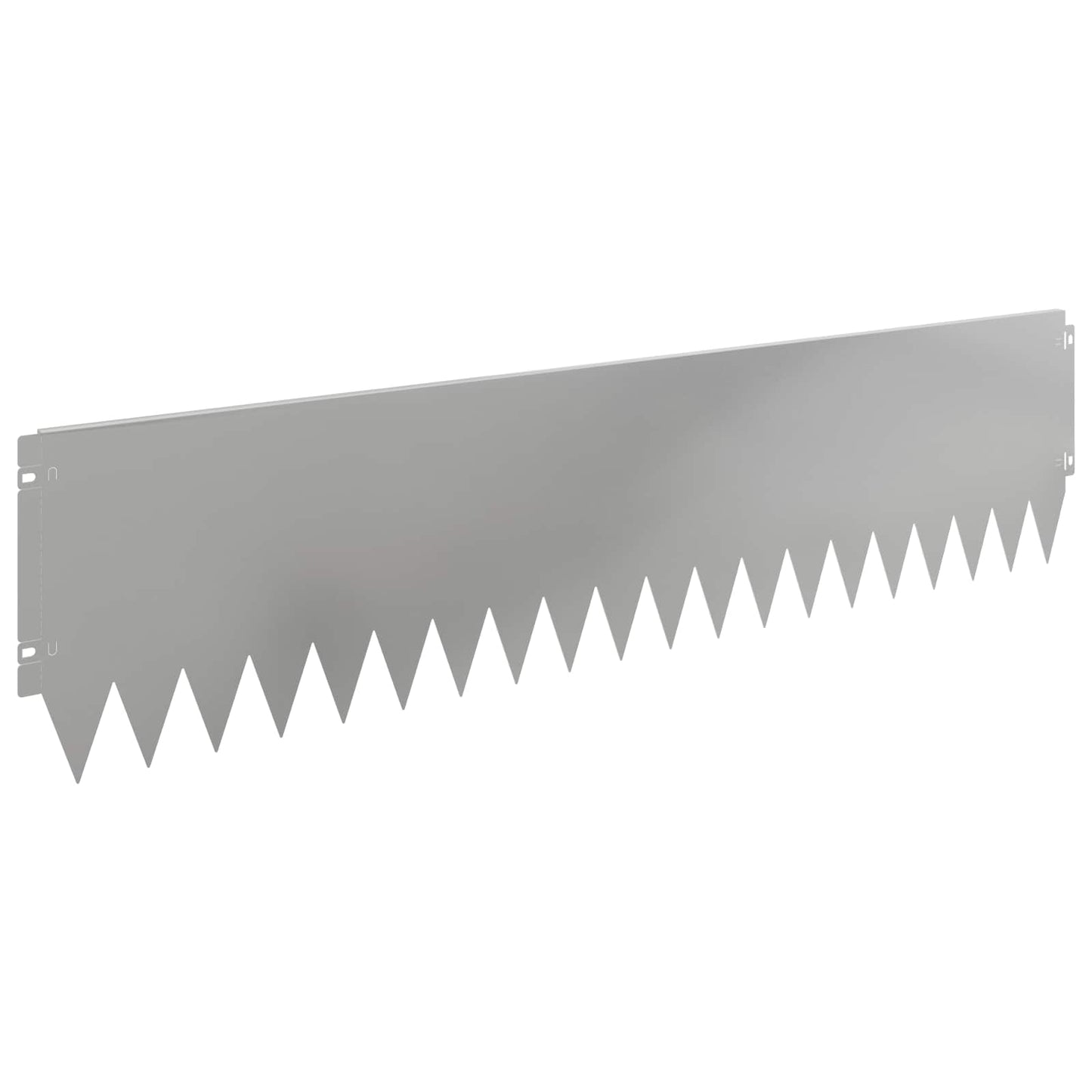 Rasenkante 20 stk. 103 x 25 cm Stahl Silber