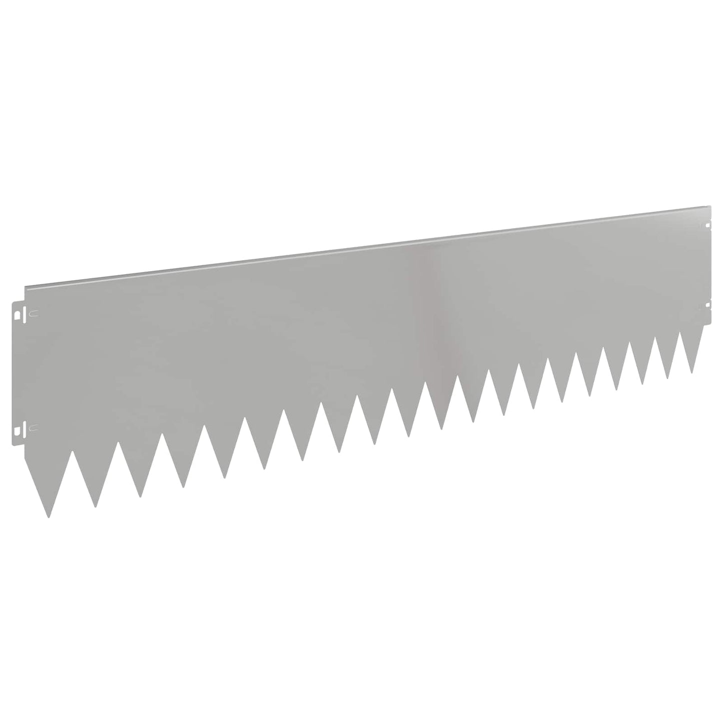 Rasenkante 20 stk. 103 x 25 cm Stahl Silber