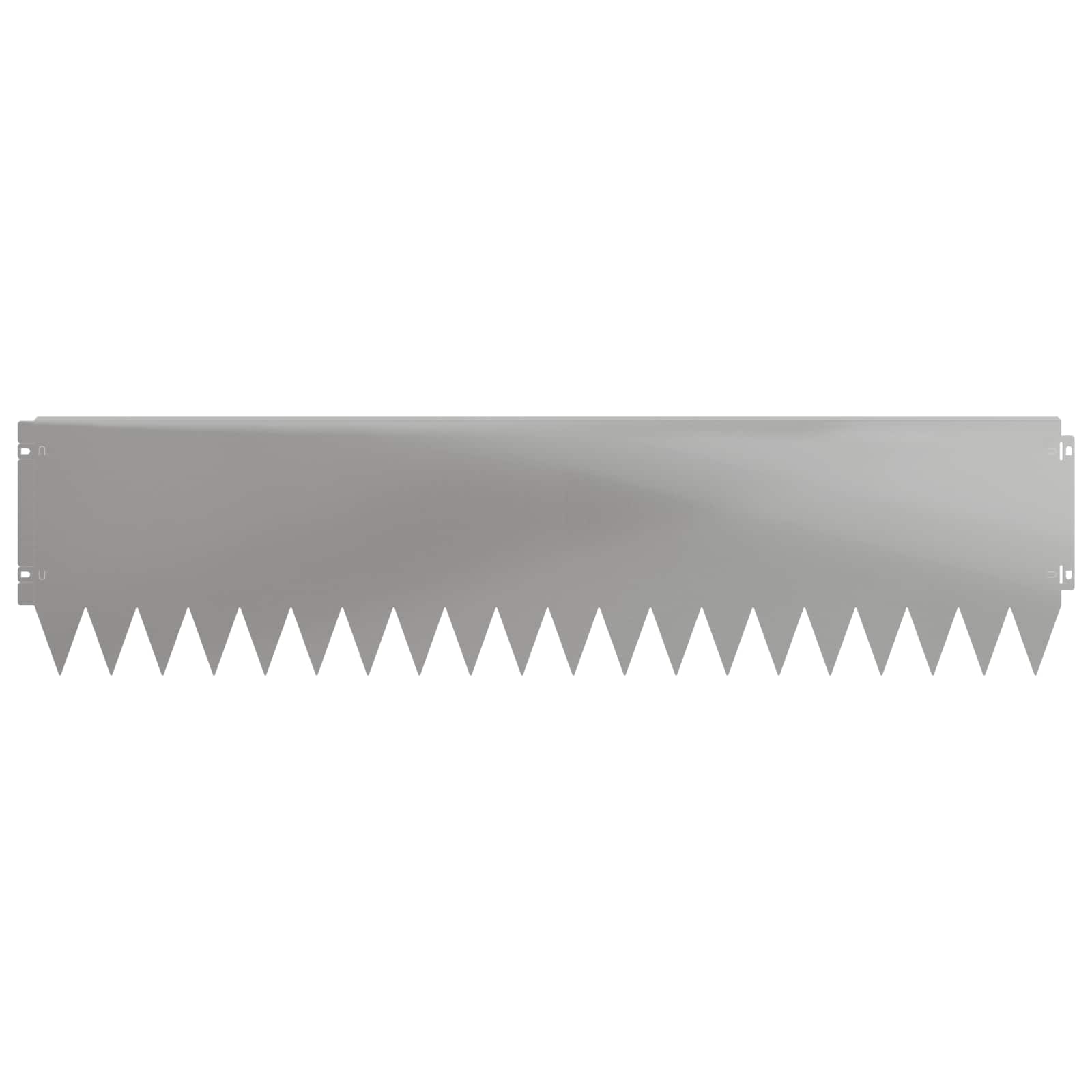 Rasenkante 20 stk. 103 x 25 cm Stahl Silber