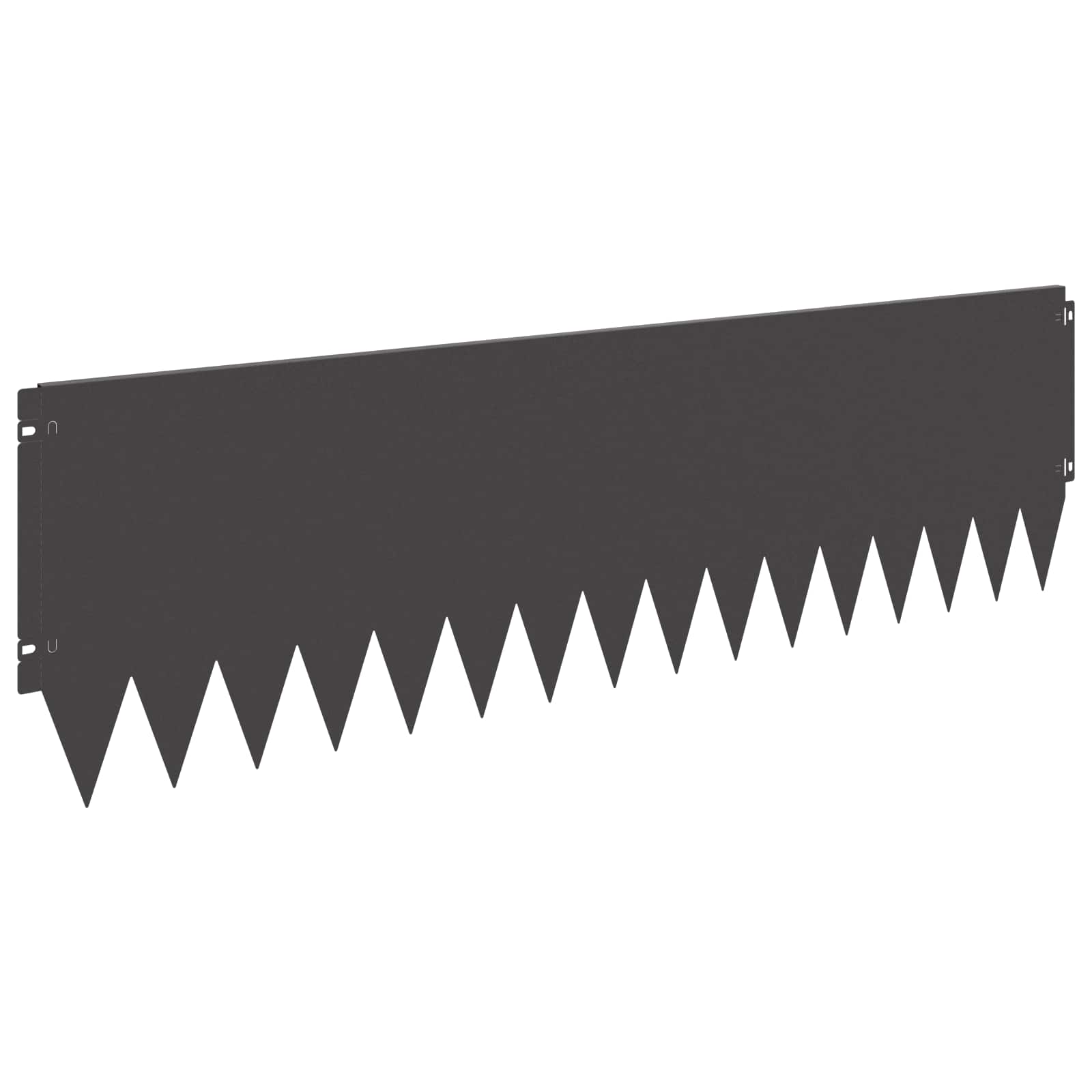 Rasenkante 20 stk. 103 x 30 cm Stahl Schwarz