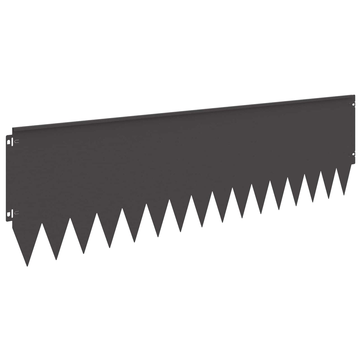 Rasenkante 20 stk. 103 x 30 cm Stahl Schwarz