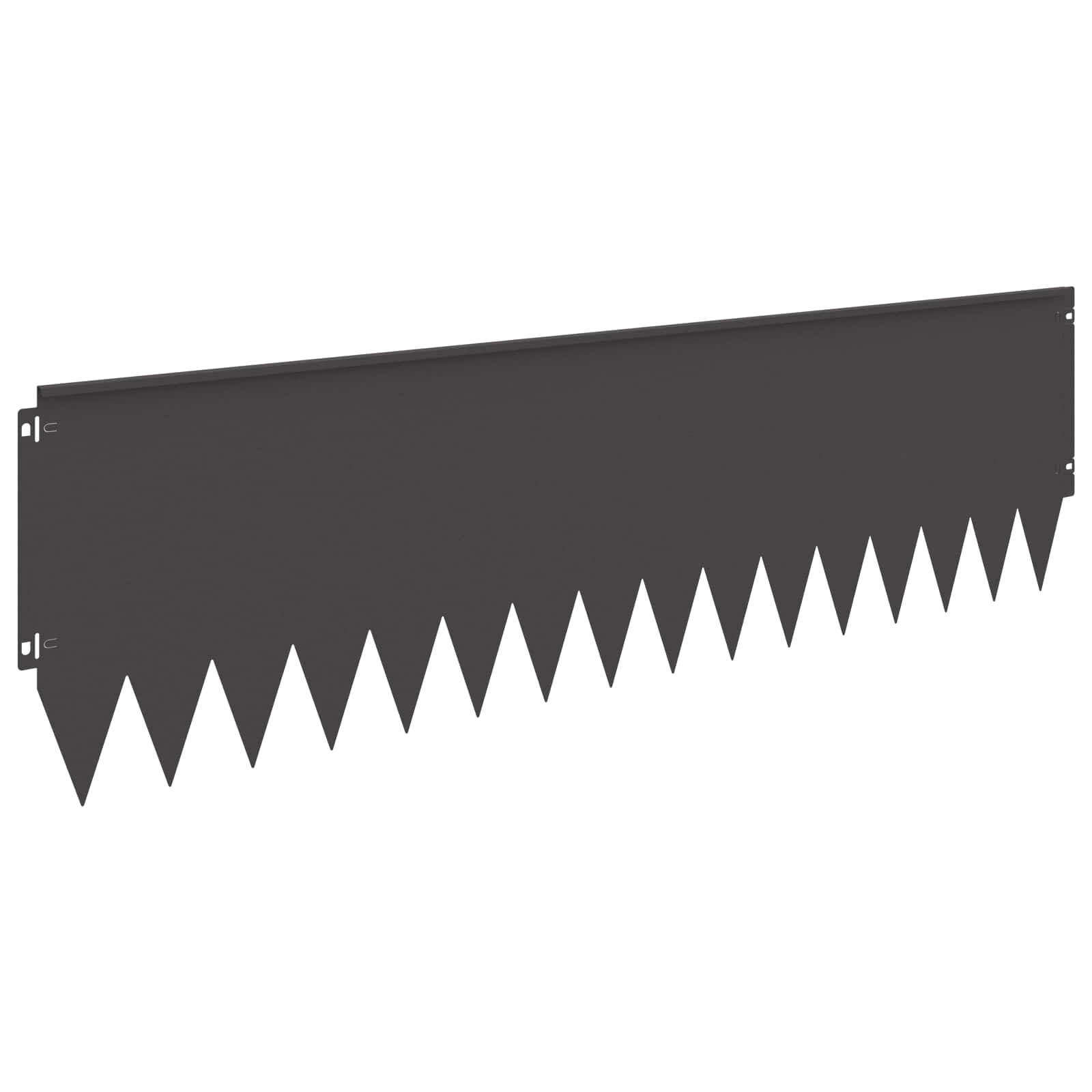 Rasenkante 20 stk. 103 x 30 cm Stahl Schwarz
