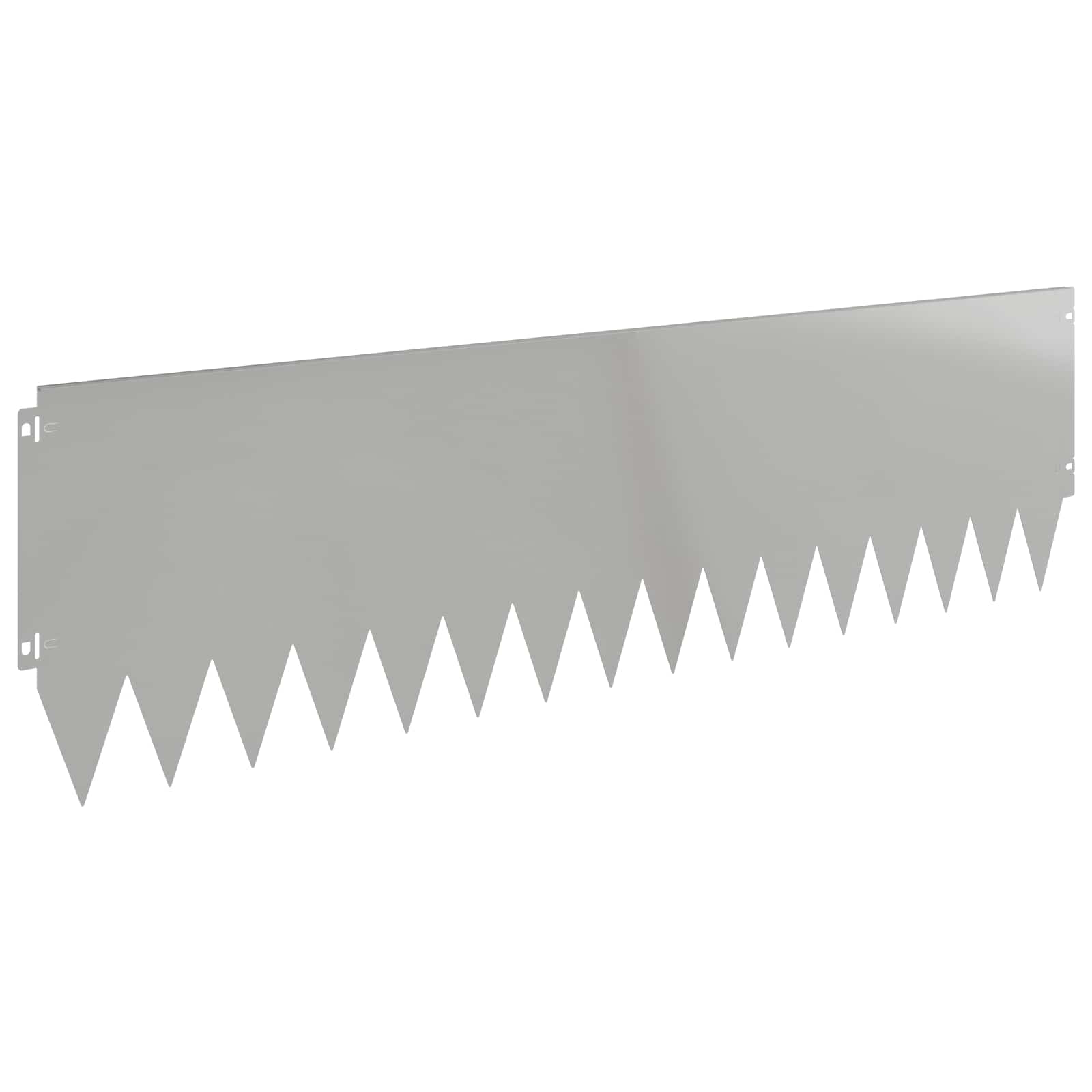 Rasenkante 10 stk. 103 x 30 cm Stahl Silber