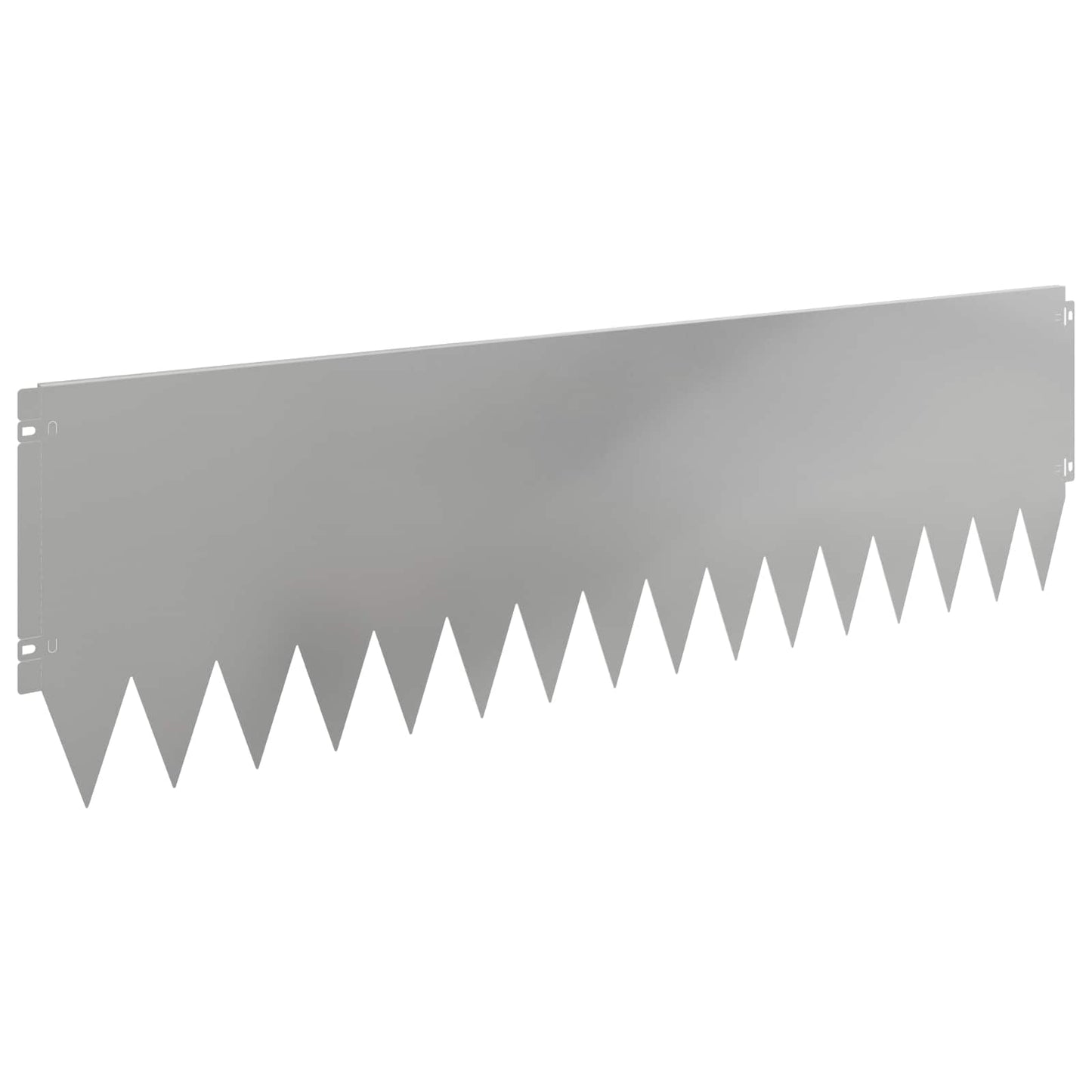 Rasenkante 20 stk. 103 x 30 cm Stahl Silber