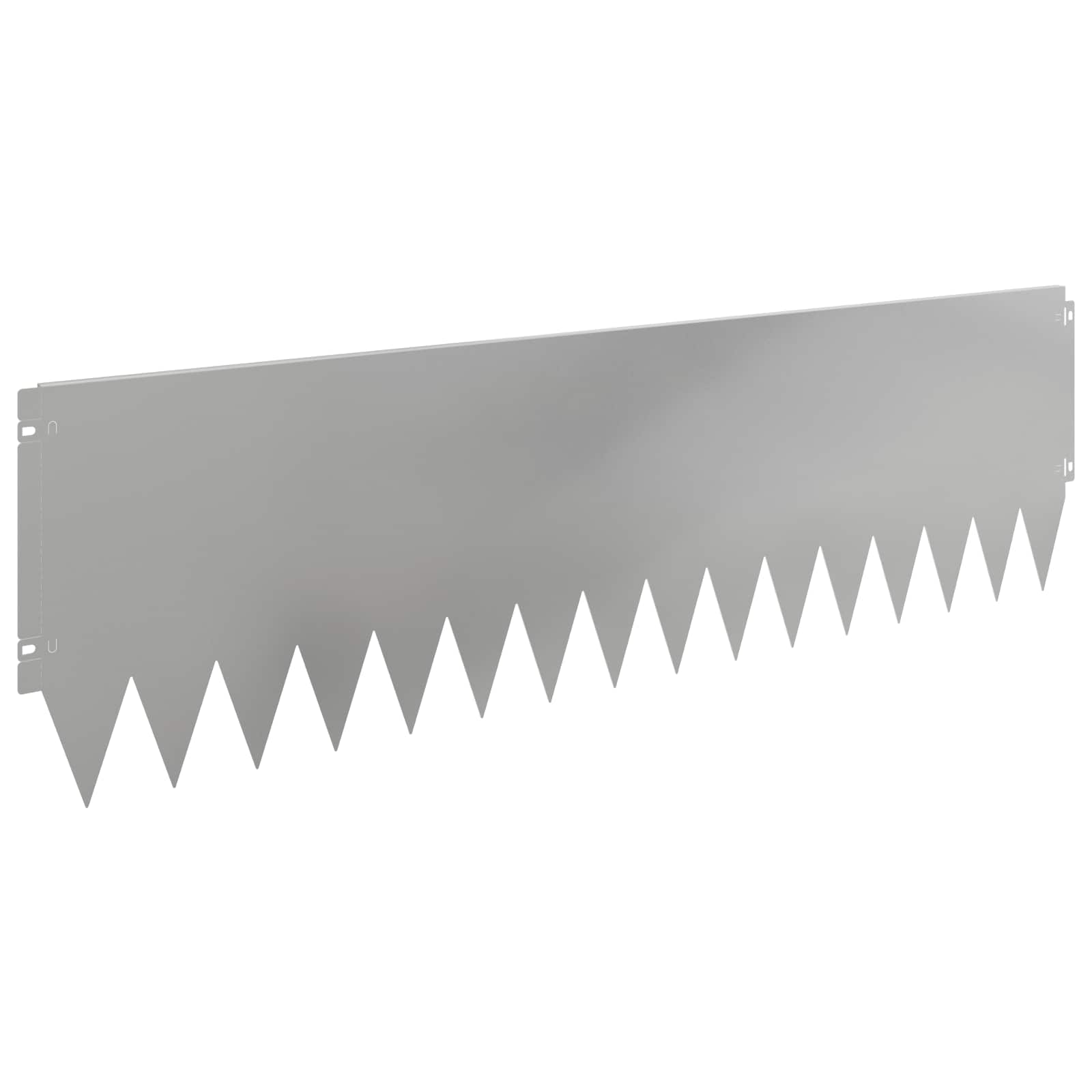 Rasenkante 20 stk. 103 x 30 cm Stahl Silber