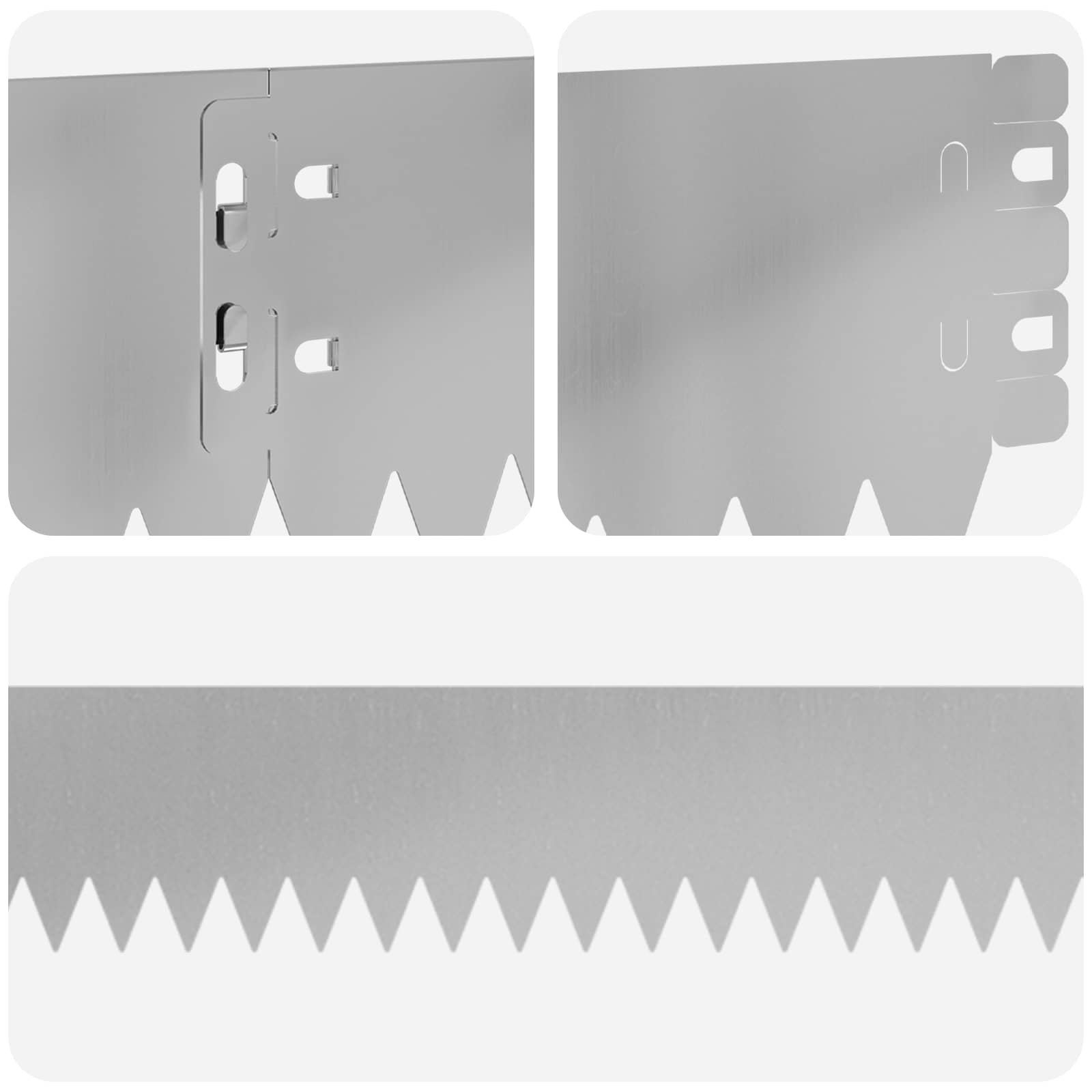 Rasenkante 10 stk. 103 x 10 cm Stahl Silber