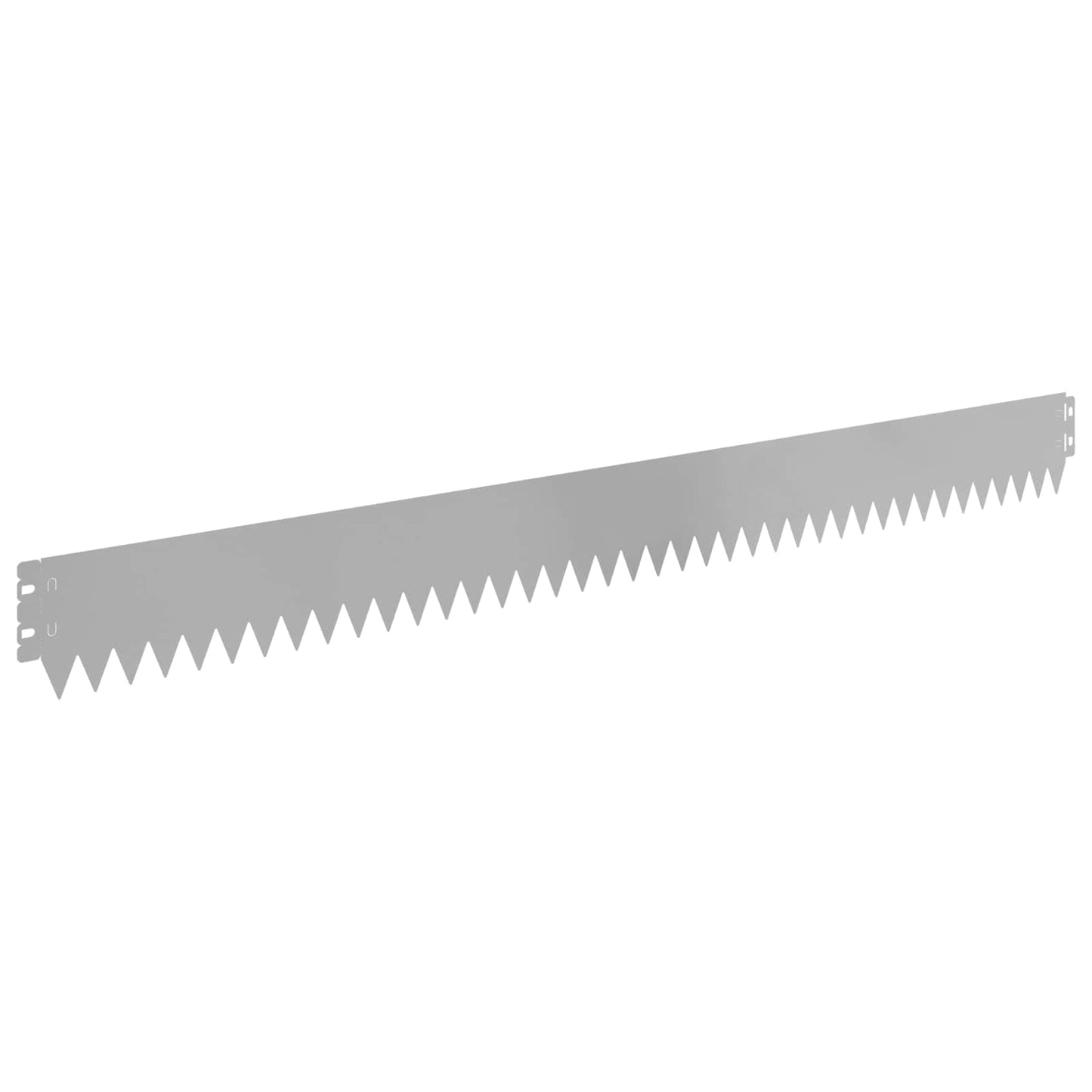 Rasenkante 10 stk. 103 x 10 cm Stahl Silber