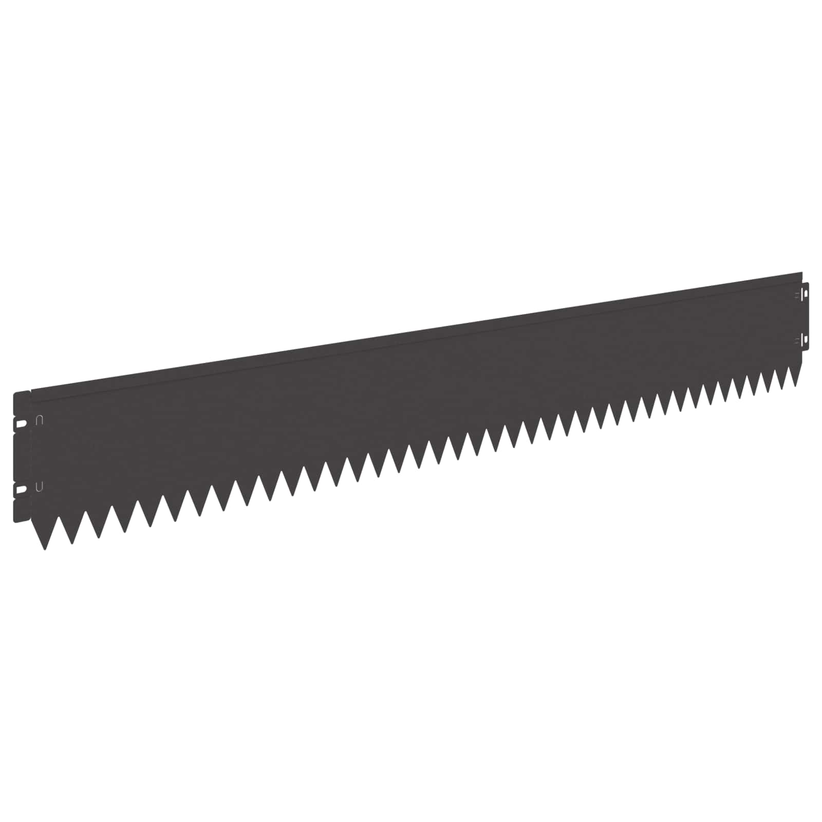 Rasenkante 10 stk. 103 x 15 cm Stahl Schwarz