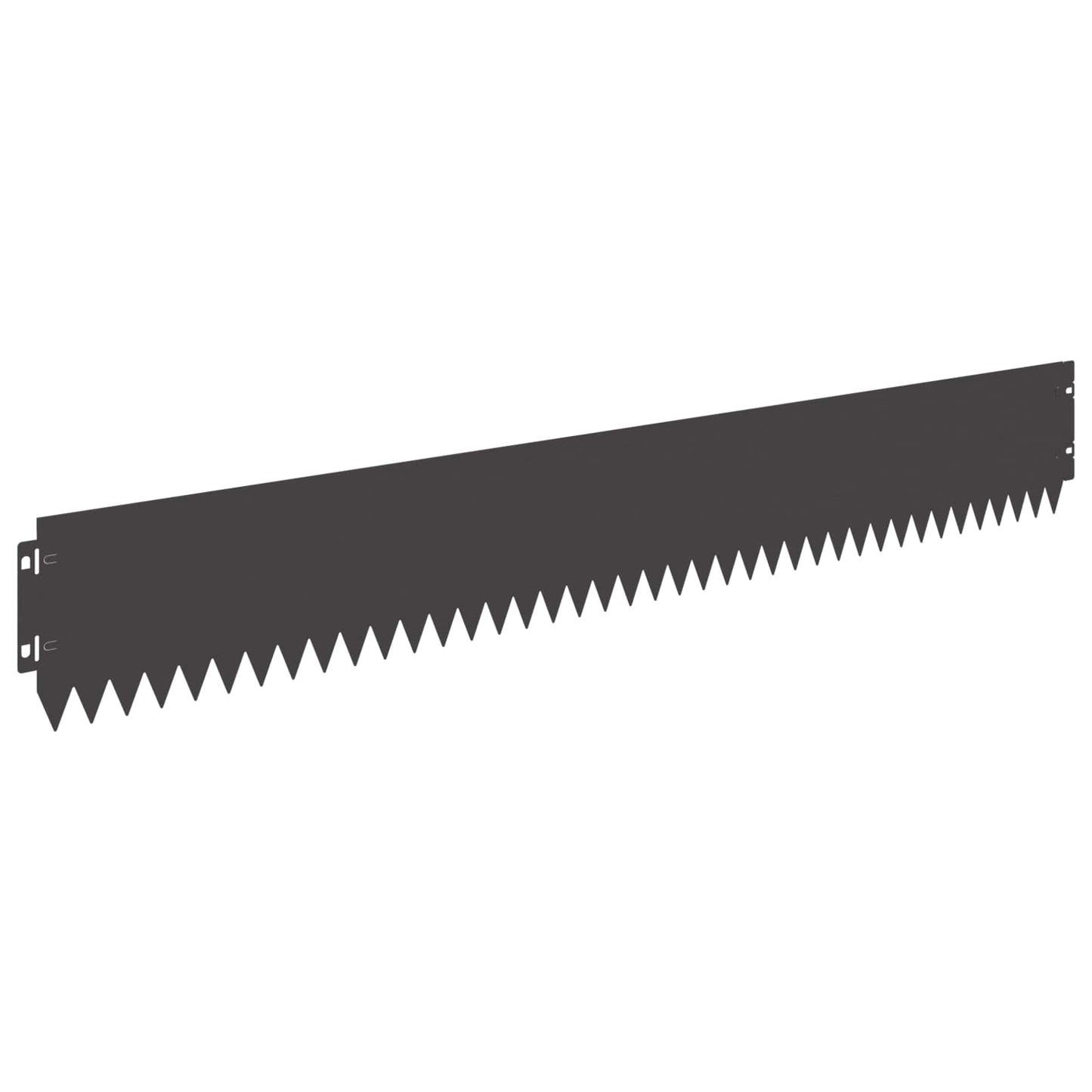Rasenkante 20 stk. 103 x 15 cm Stahl Schwarz
