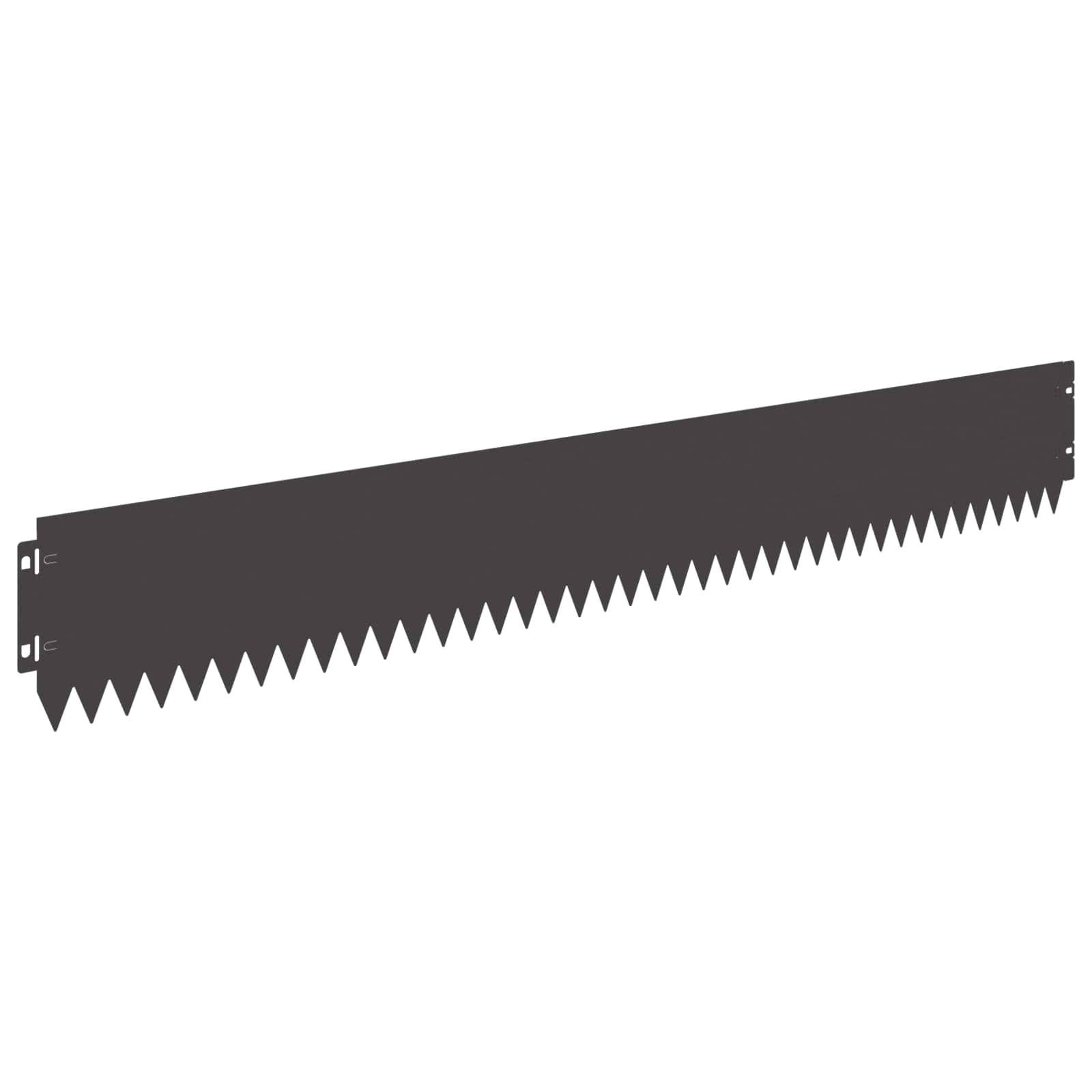 Rasenkante 30 stk. 103 x 15 cm Stahl Schwarz