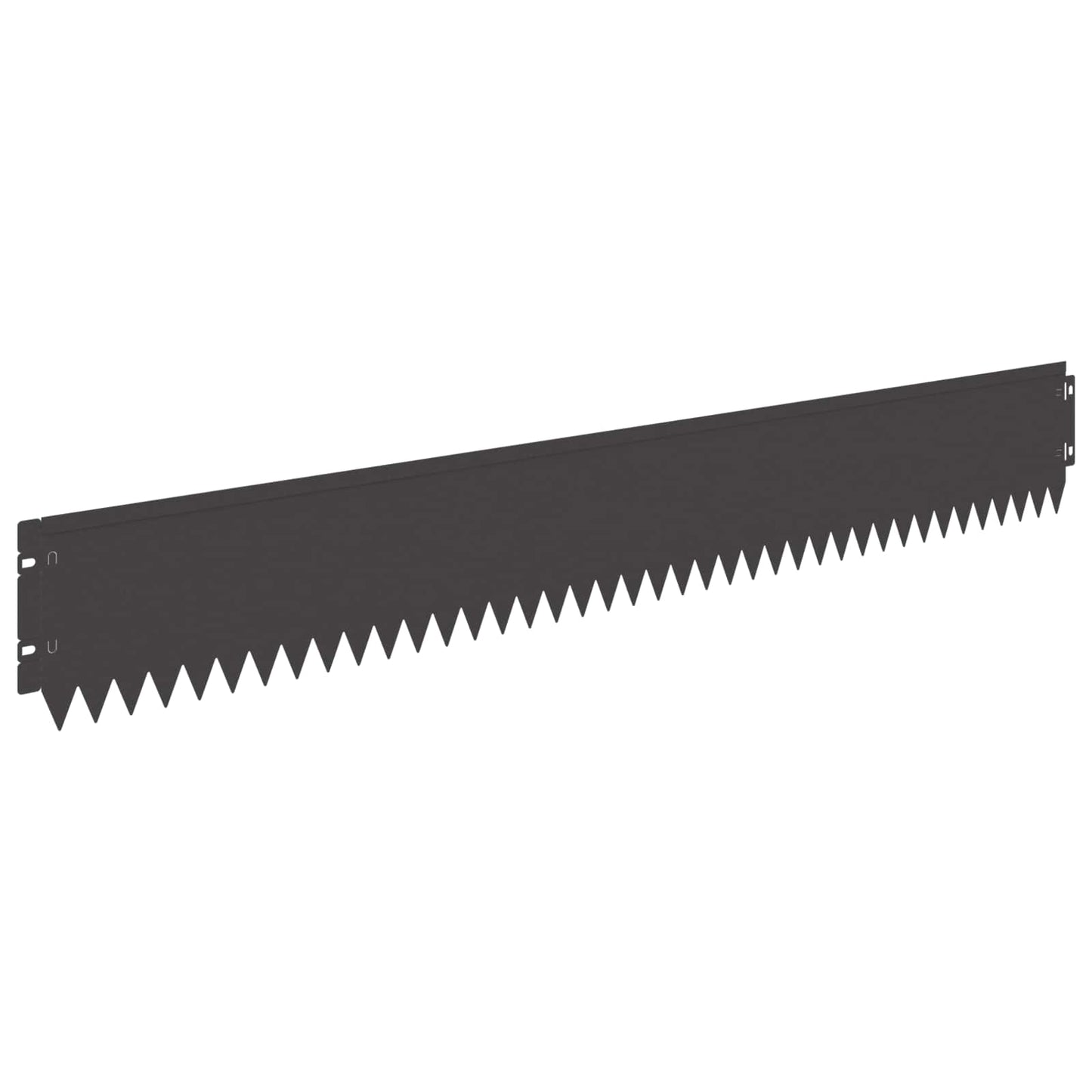 Rasenkante 30 stk. 103 x 15 cm Stahl Schwarz