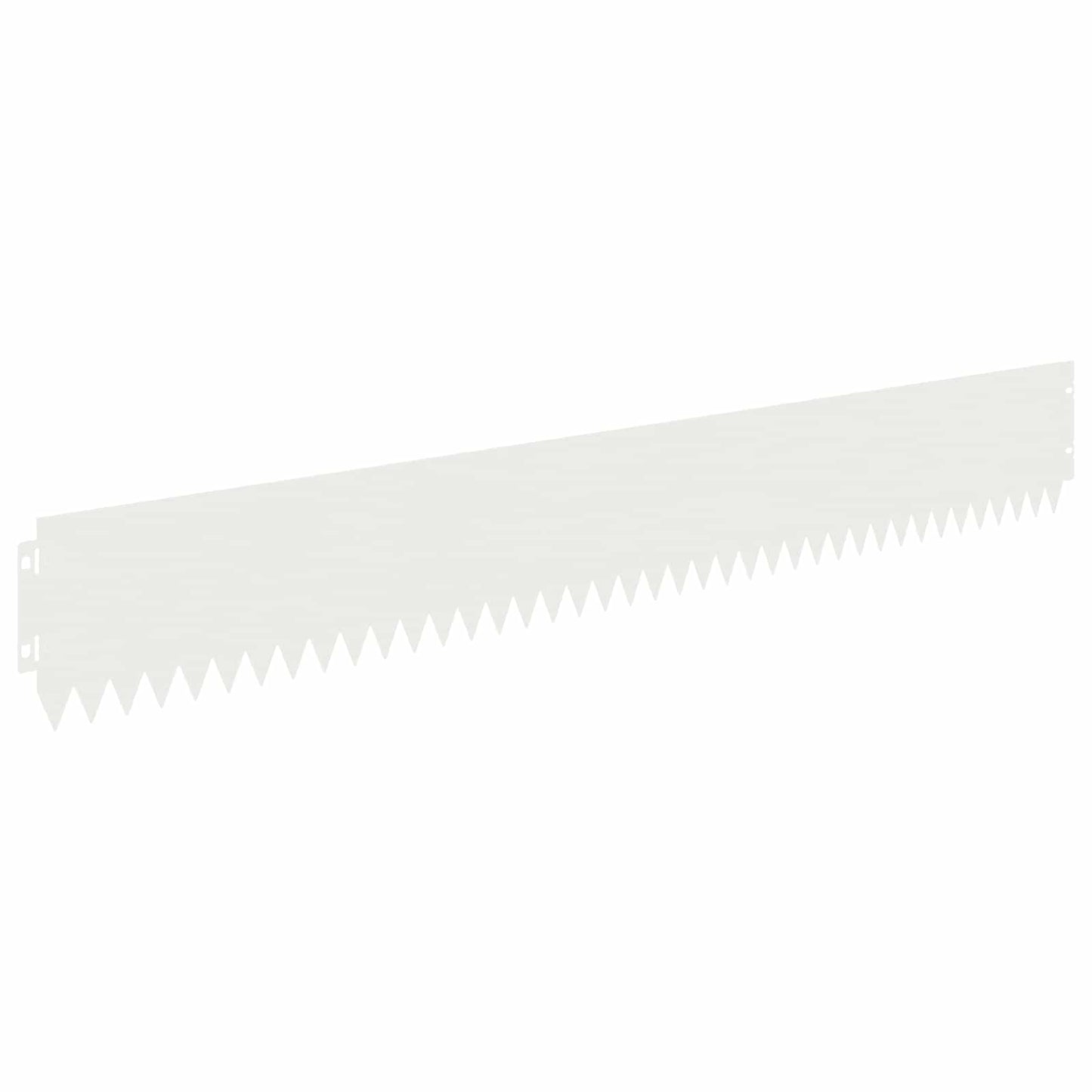 Rasenkante 20 stk. 103 x 15 cm Stahl Weiß