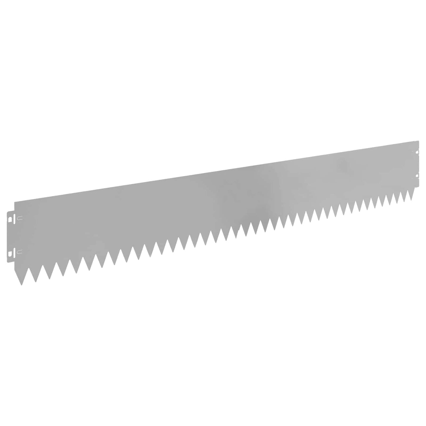 Rasenkante 10 stk. 103 x 15 cm Stahl Silber