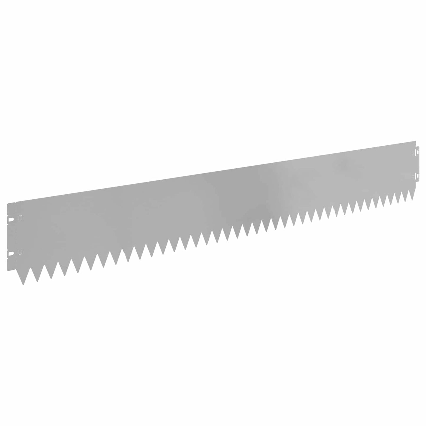 Rasenkante 10 stk. 103 x 15 cm Stahl Silber
