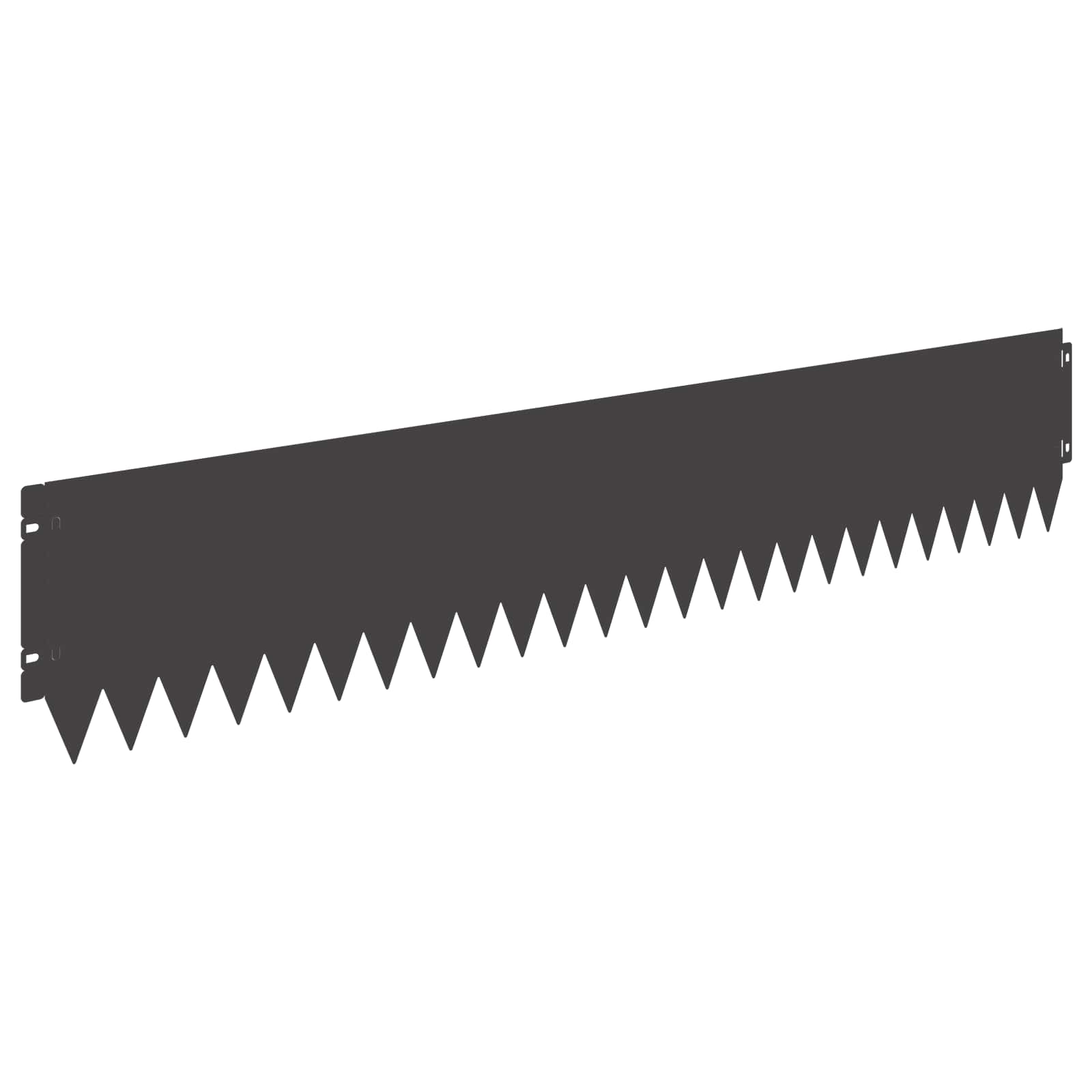 Rasenkante 30 stk. 103 x 20 cm Stahl Schwarz