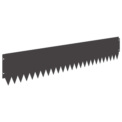 Rasenkante 30 stk. 103 x 20 cm Stahl Schwarz