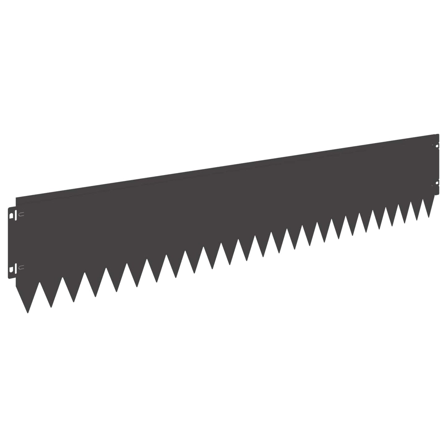 Rasenkante 30 stk. 103 x 20 cm Stahl Schwarz