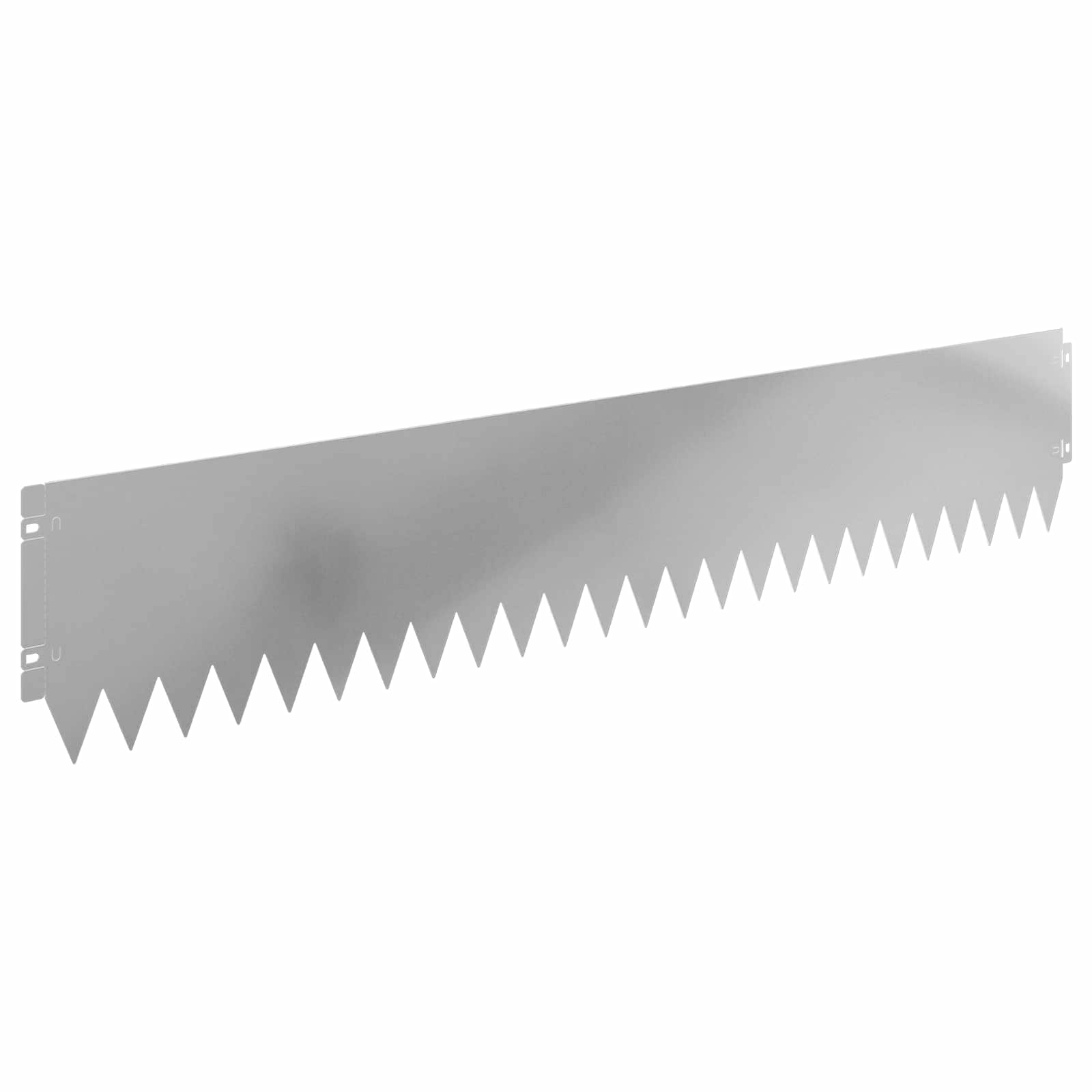Rasenkante 20 stk. 103 x 20 cm Stahl Silber