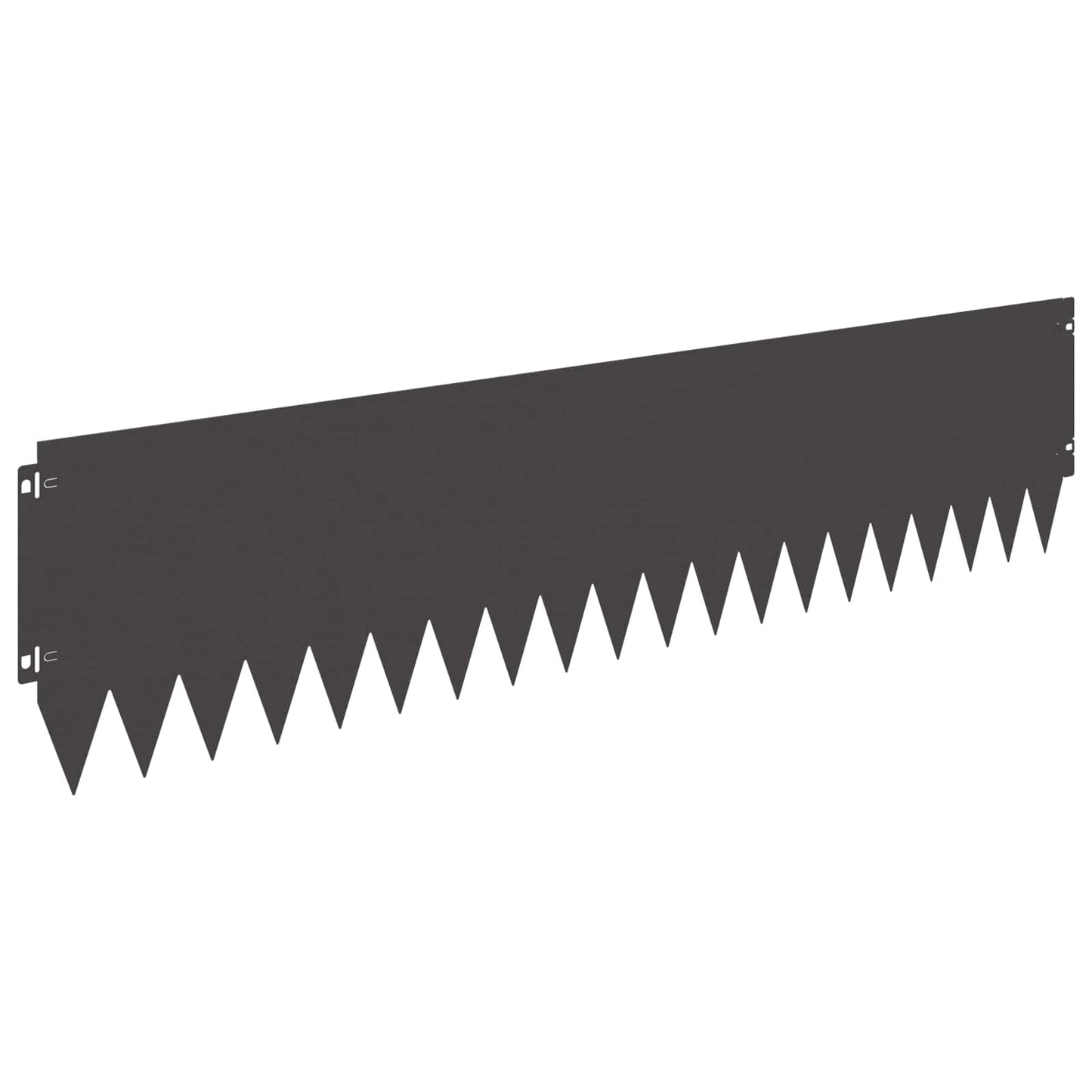 Rasenkante 20 stk. 103 x 25 cm Stahl Schwarz