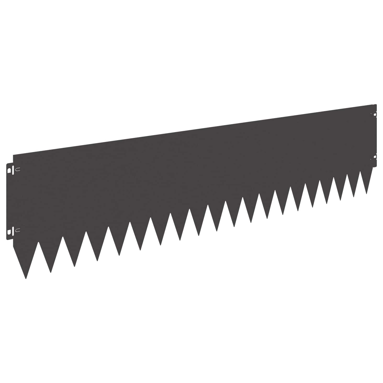 Rasenkante 20 stk. 103 x 25 cm Stahl Schwarz