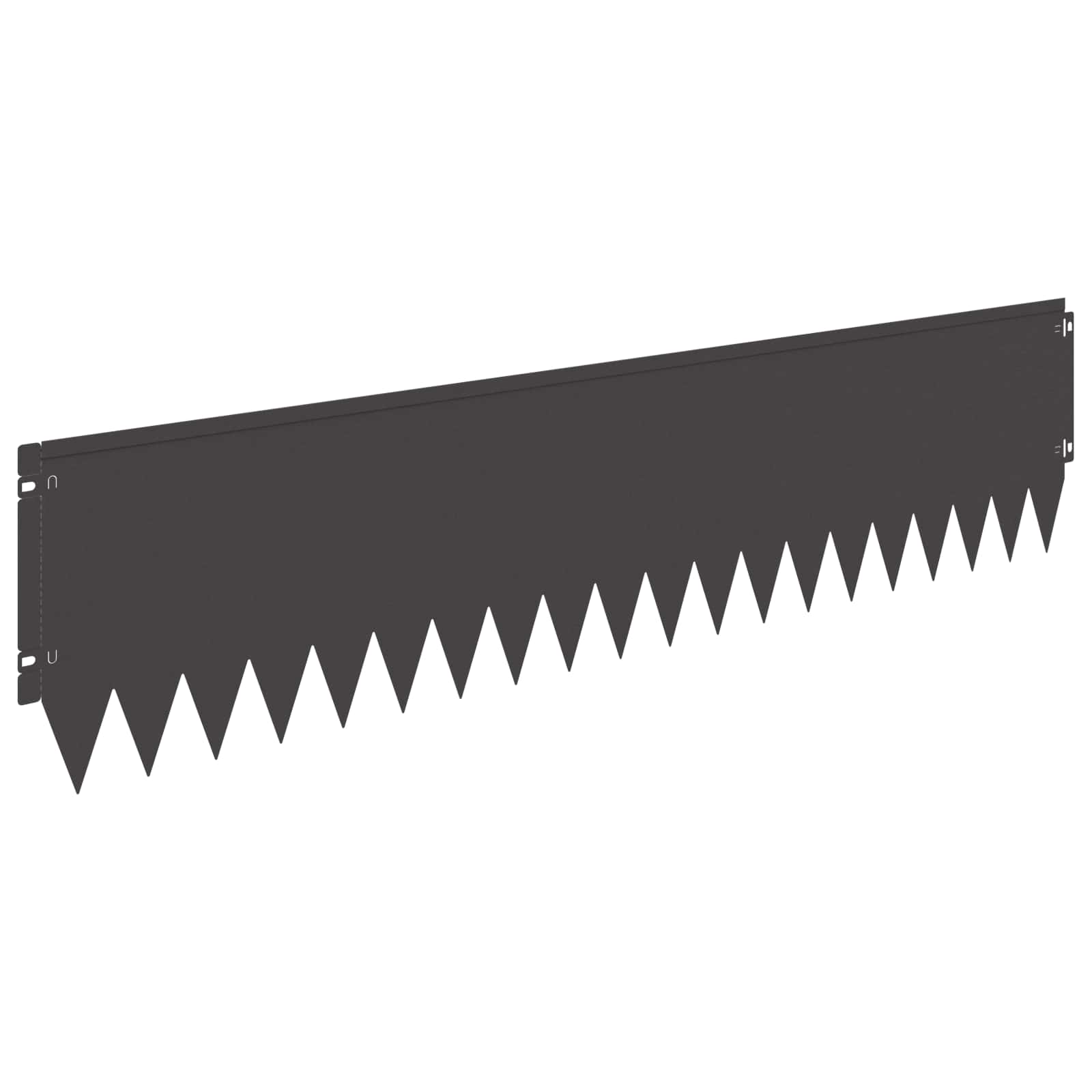 Rasenkante 20 stk. 103 x 25 cm Stahl Schwarz