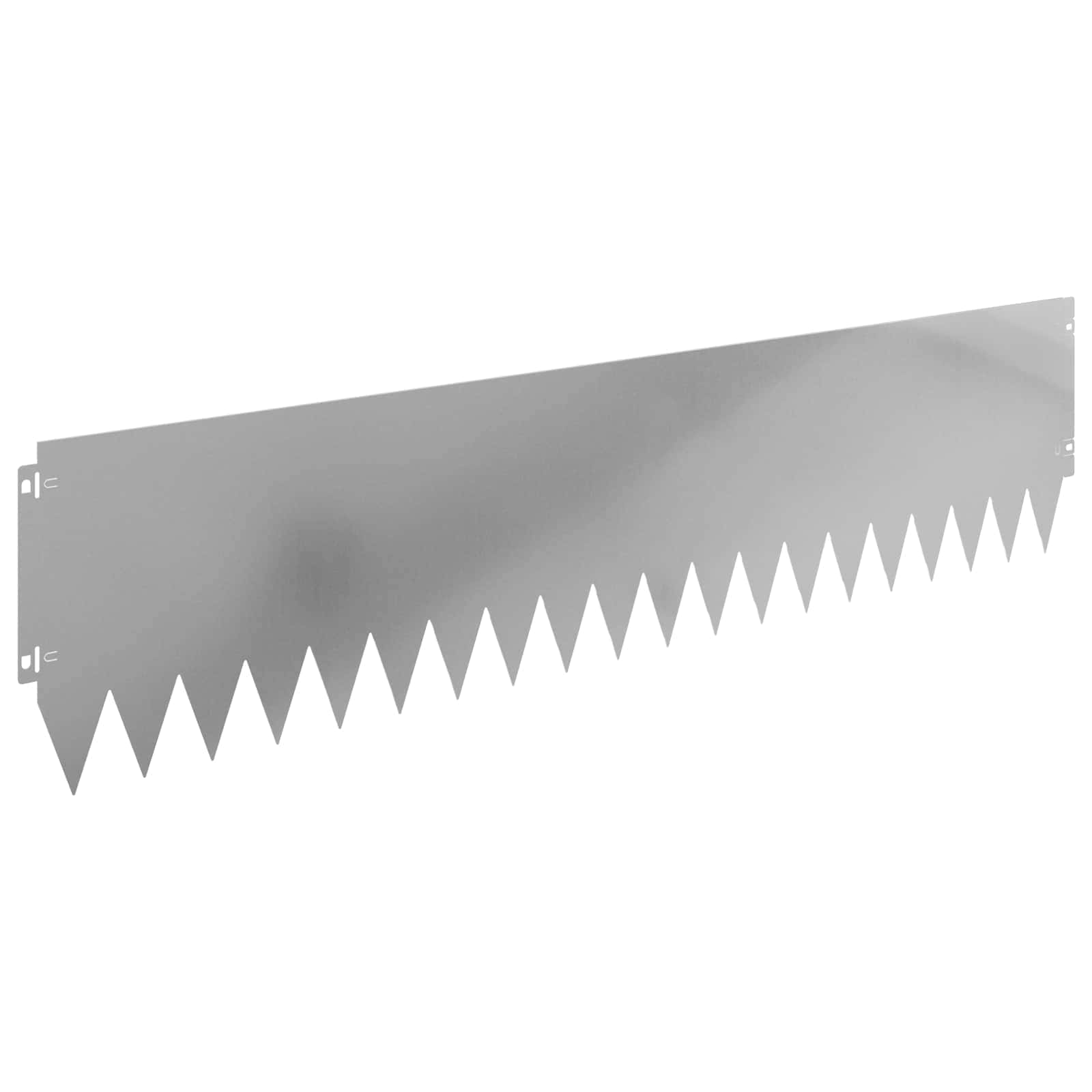 Rasenkante 10 stk. 103 x 25 cm Stahl Silber