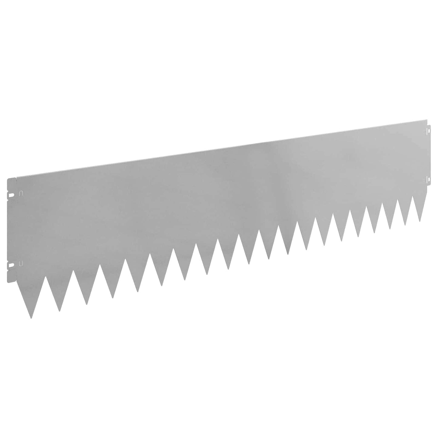 Rasenkante 10 stk. 103 x 25 cm Stahl Silber