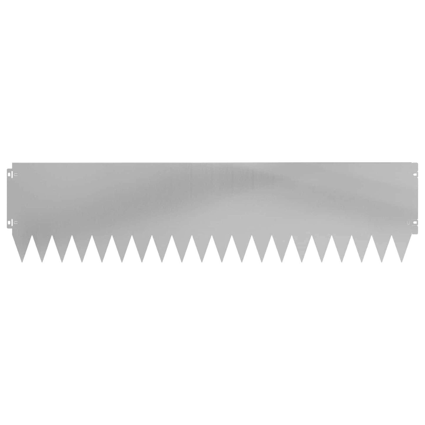 Rasenkante 10 stk. 103 x 25 cm Stahl Silber